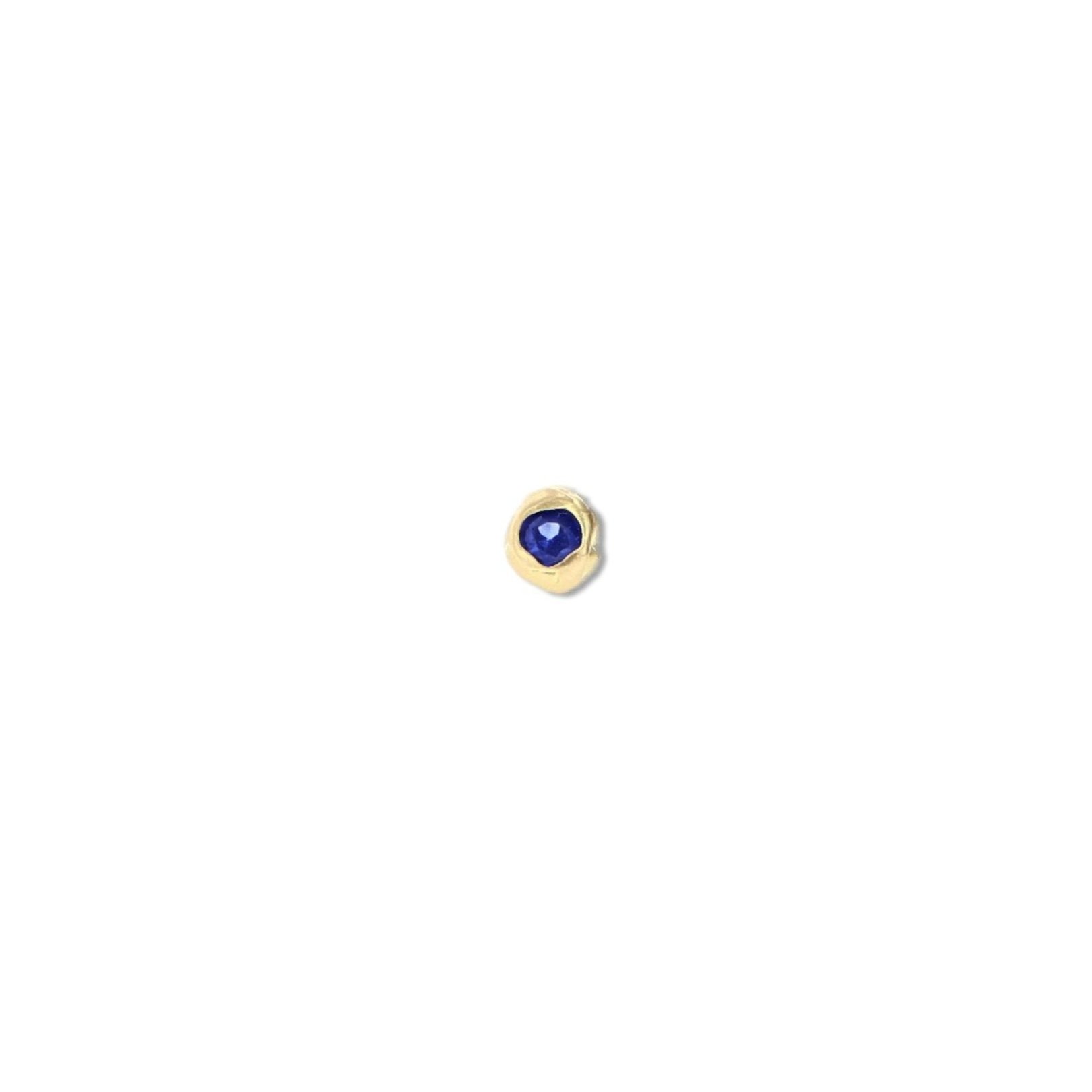 Earring Meltwater blue sapphire