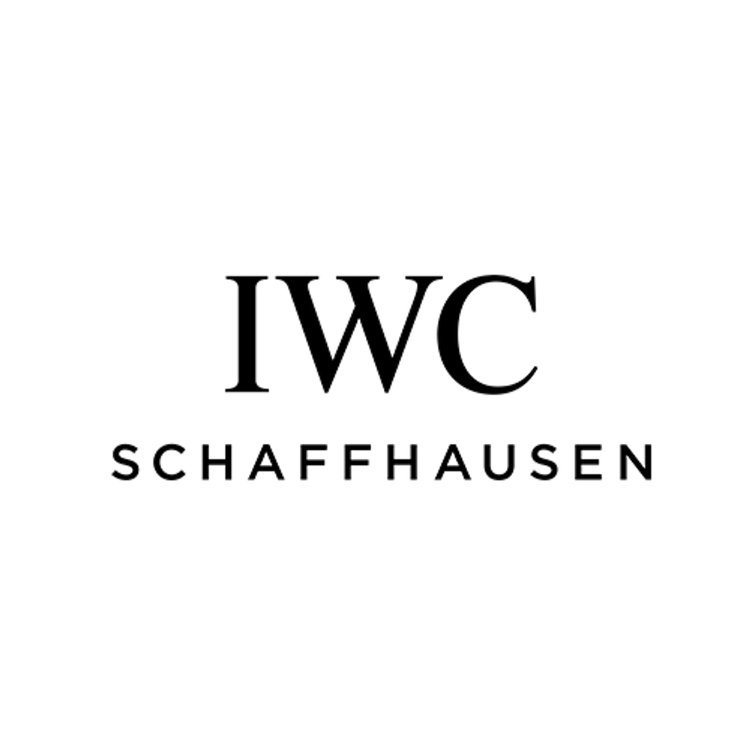 IWC Schaffhausen logo featuring the brand name in black text on a white background.