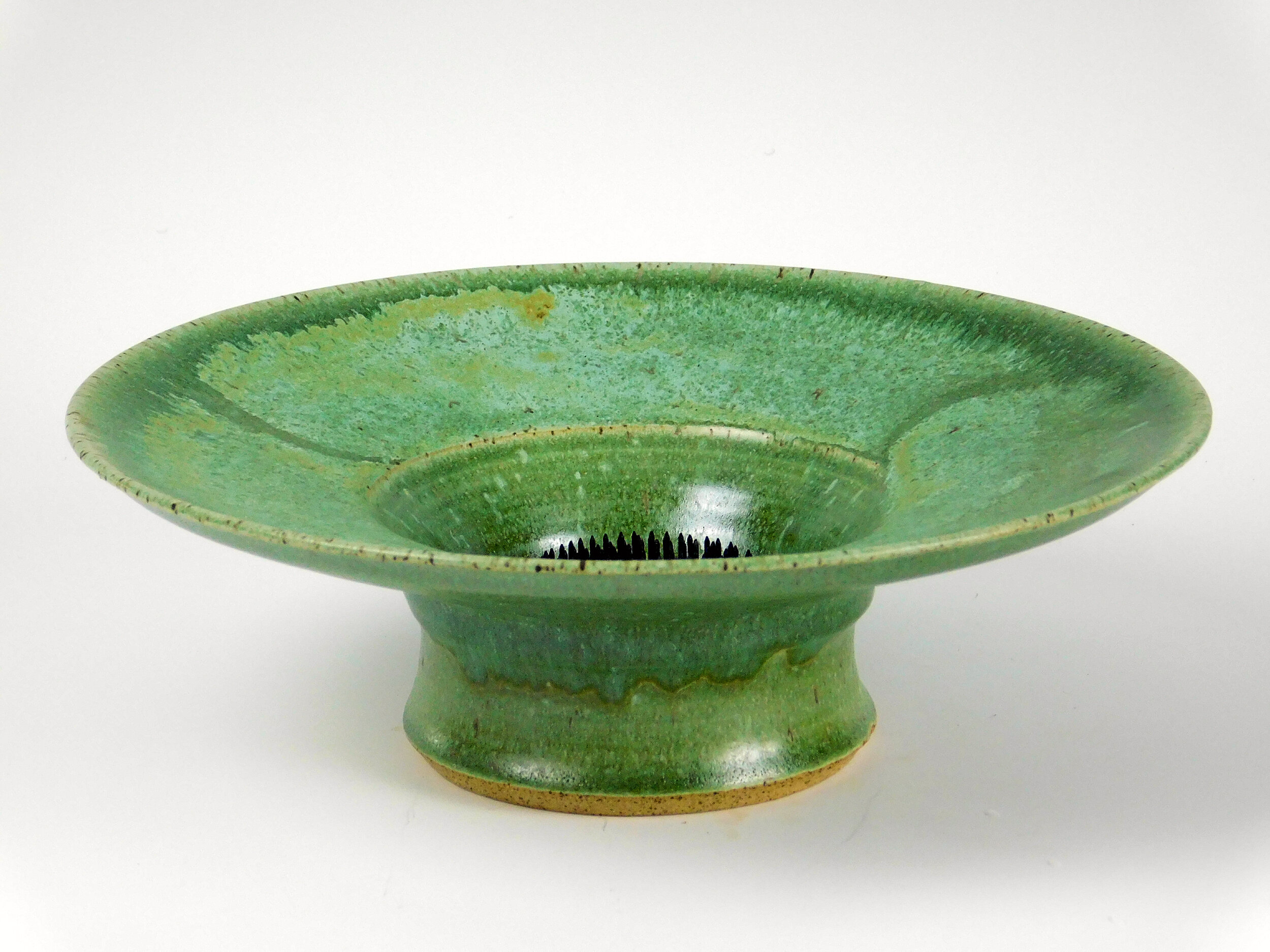 Stoneware RED or GREEN ikebana vase