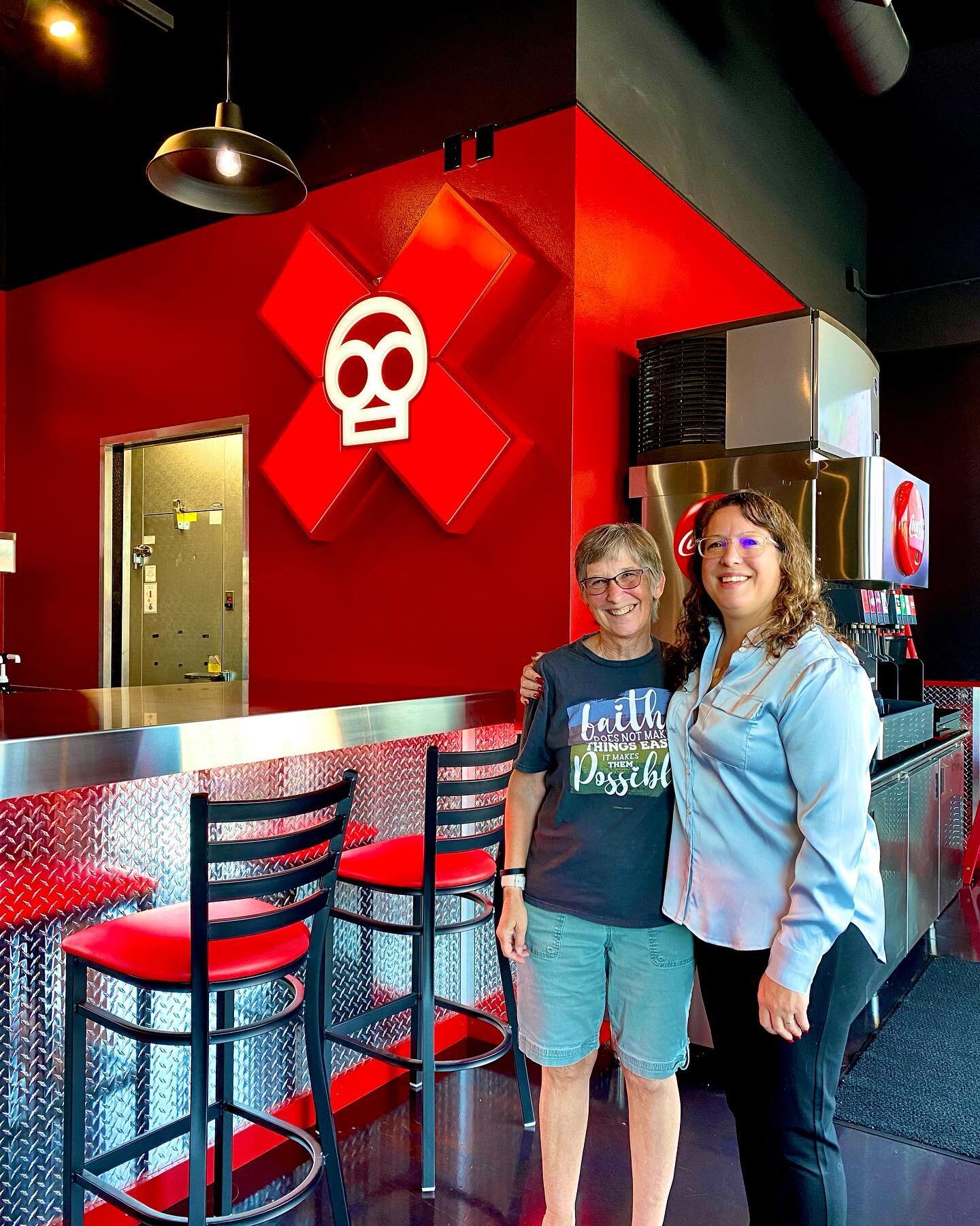 Our first customer of the day at our new South Hills location! Sheri has been a regular at Toxic for years. We love you, Sheri❤️ #firstday#opening #restaurant #burgers #wings #fishandchips #milkshakes #eugene #oregon