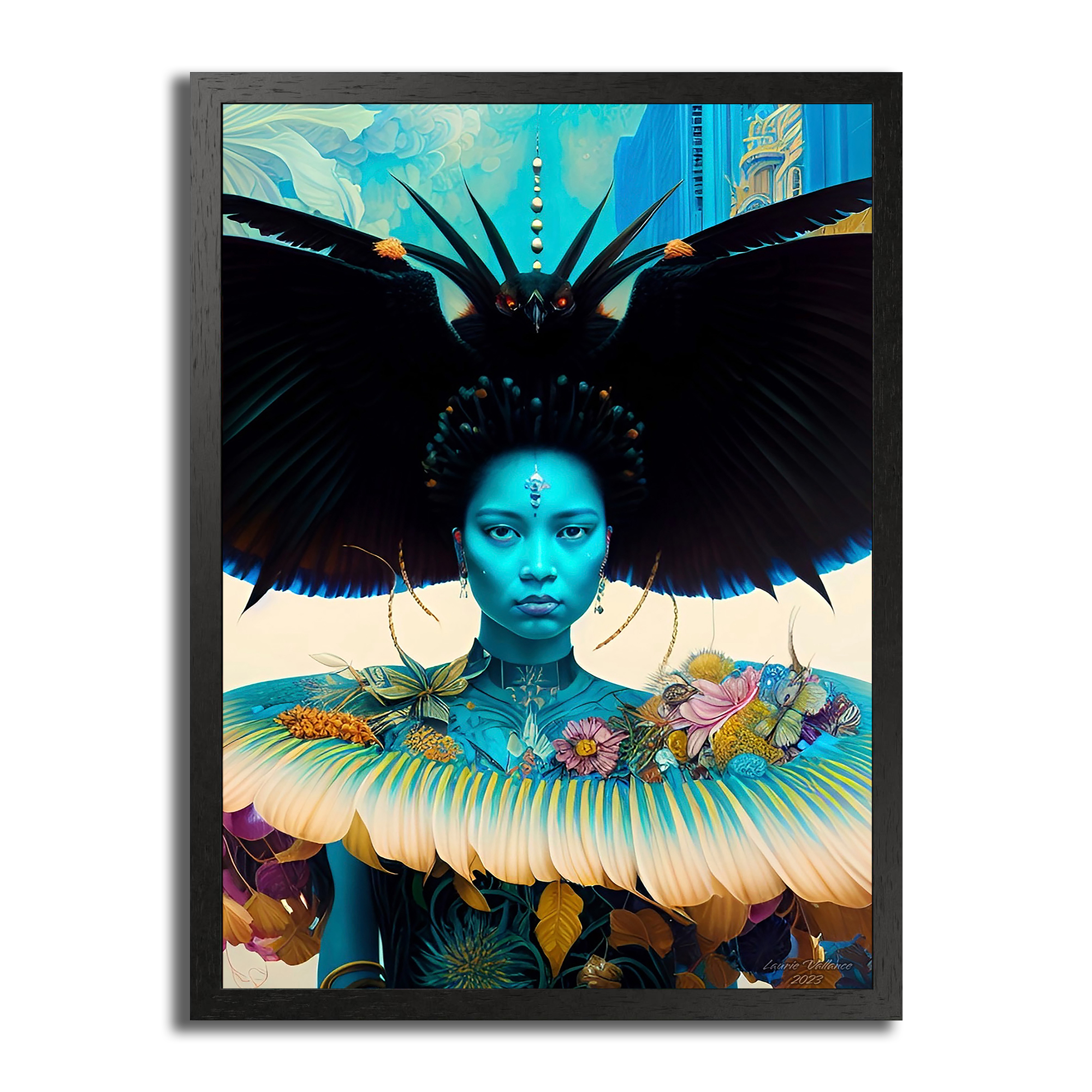 "Raven's Sonata" Framed Wall Art