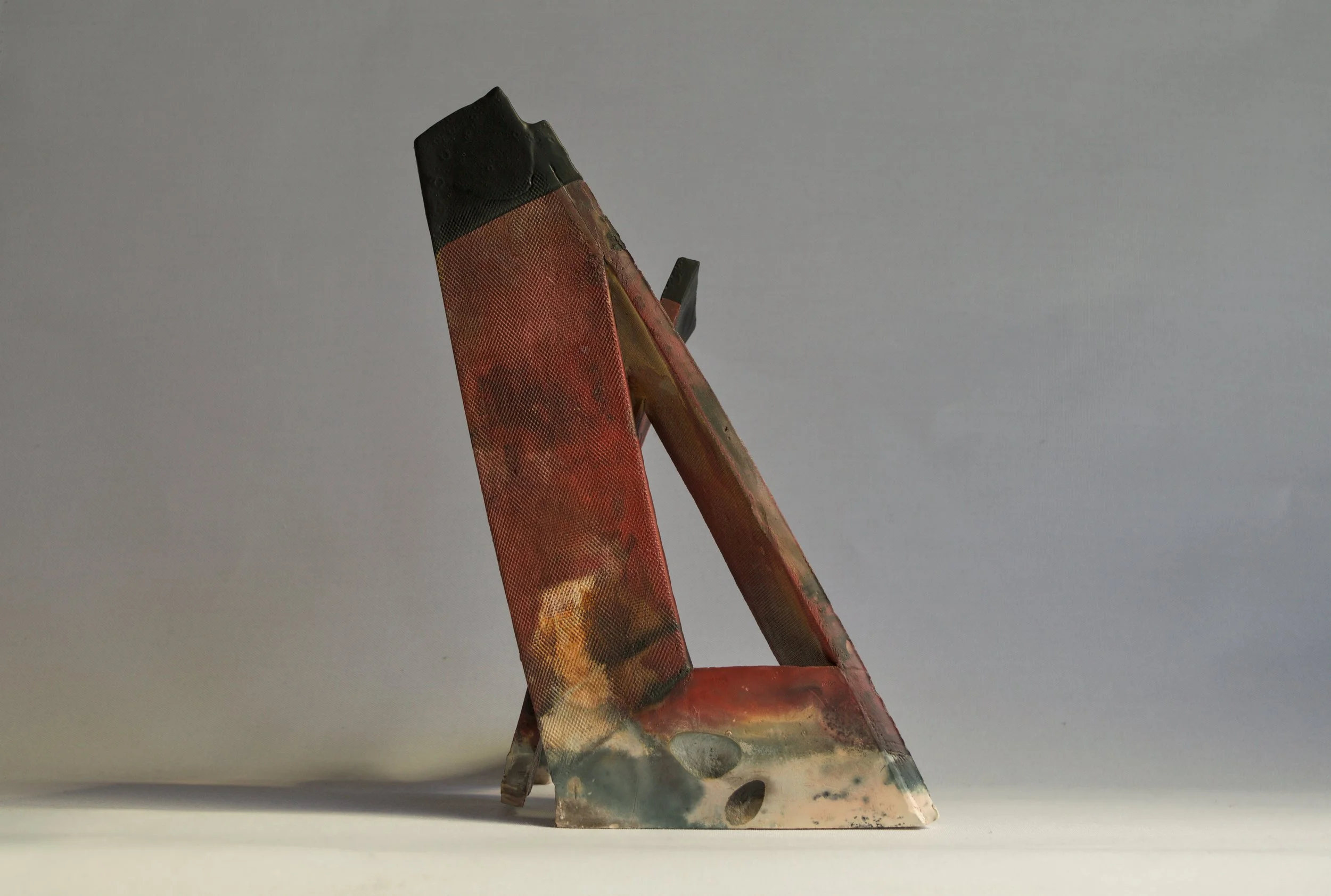 The Ember Item | Pit Fired Stoneware and Rubber | 13"x7"9" | 2025