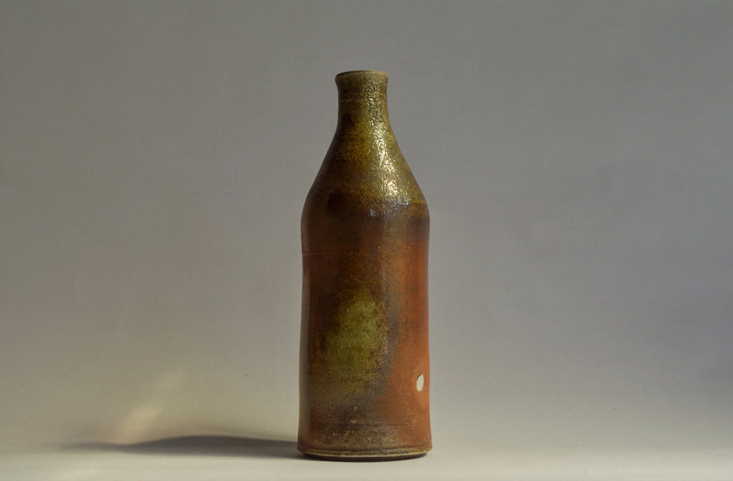 The Horizon Bottle | Anagama Wood Fired Bizen Clay | 11.25"x4" | 2024
