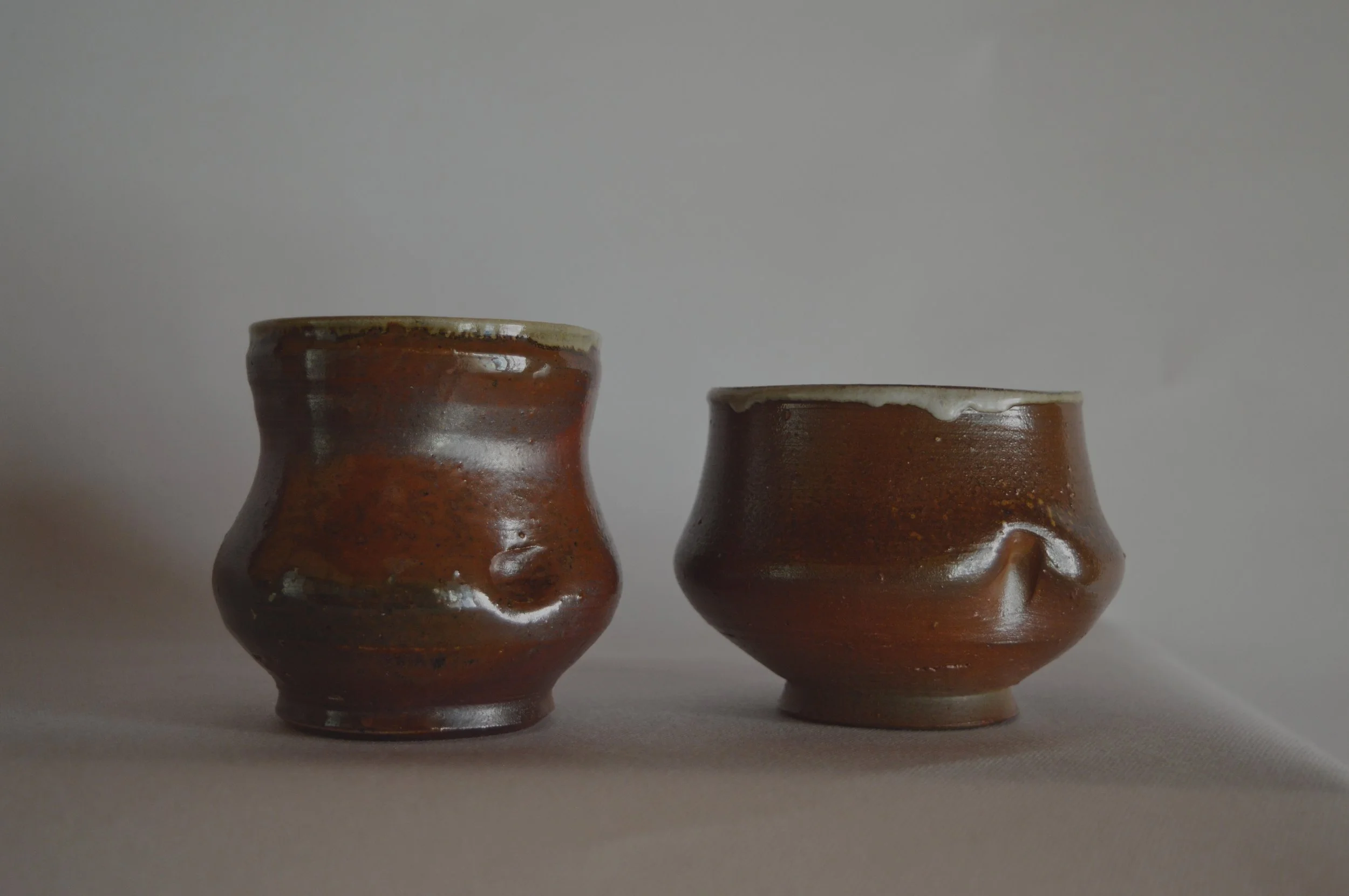 Woodfired Bizen Stoneware Yunomi Set