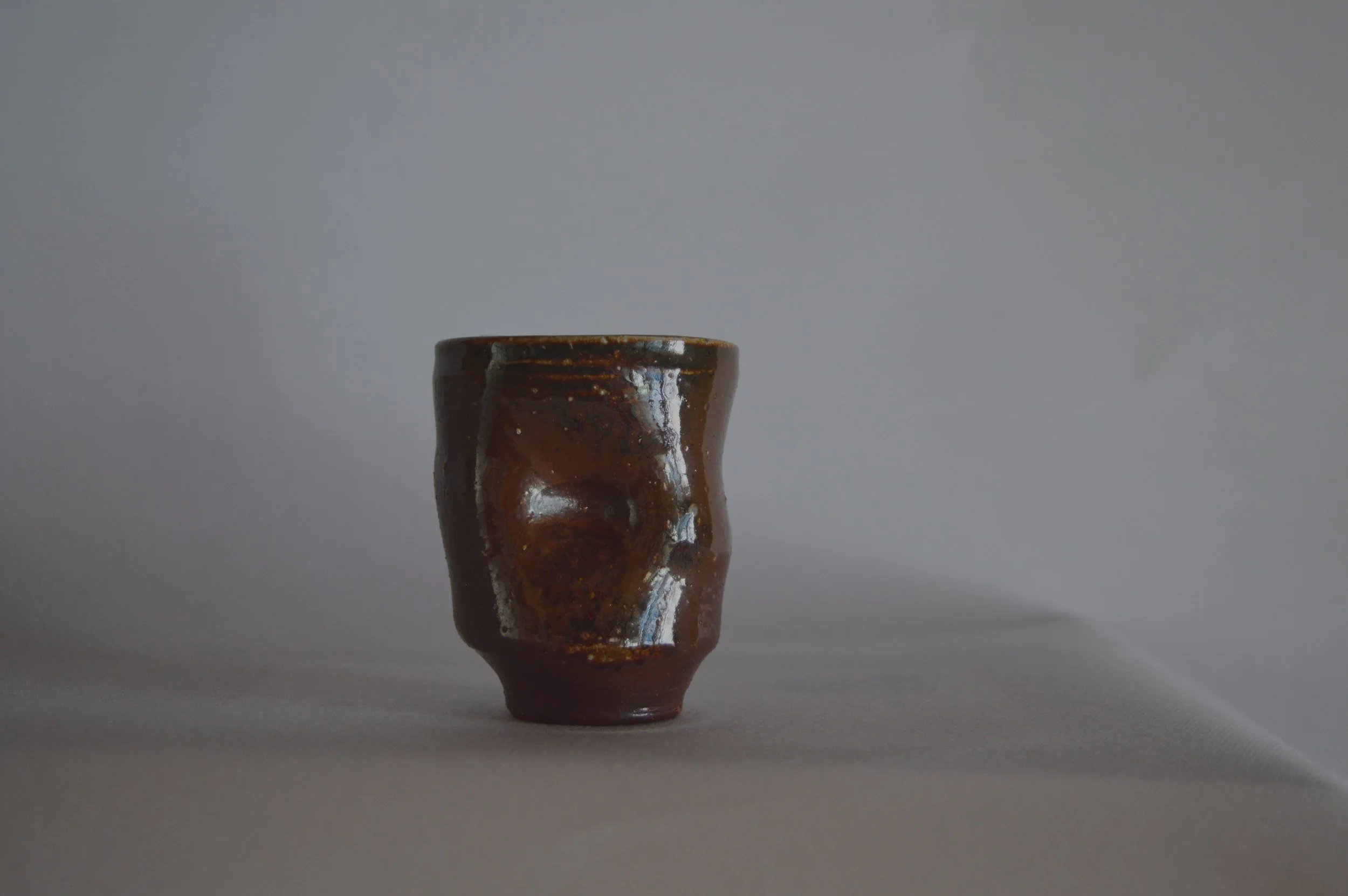 Unique Form Bizen Yunomi