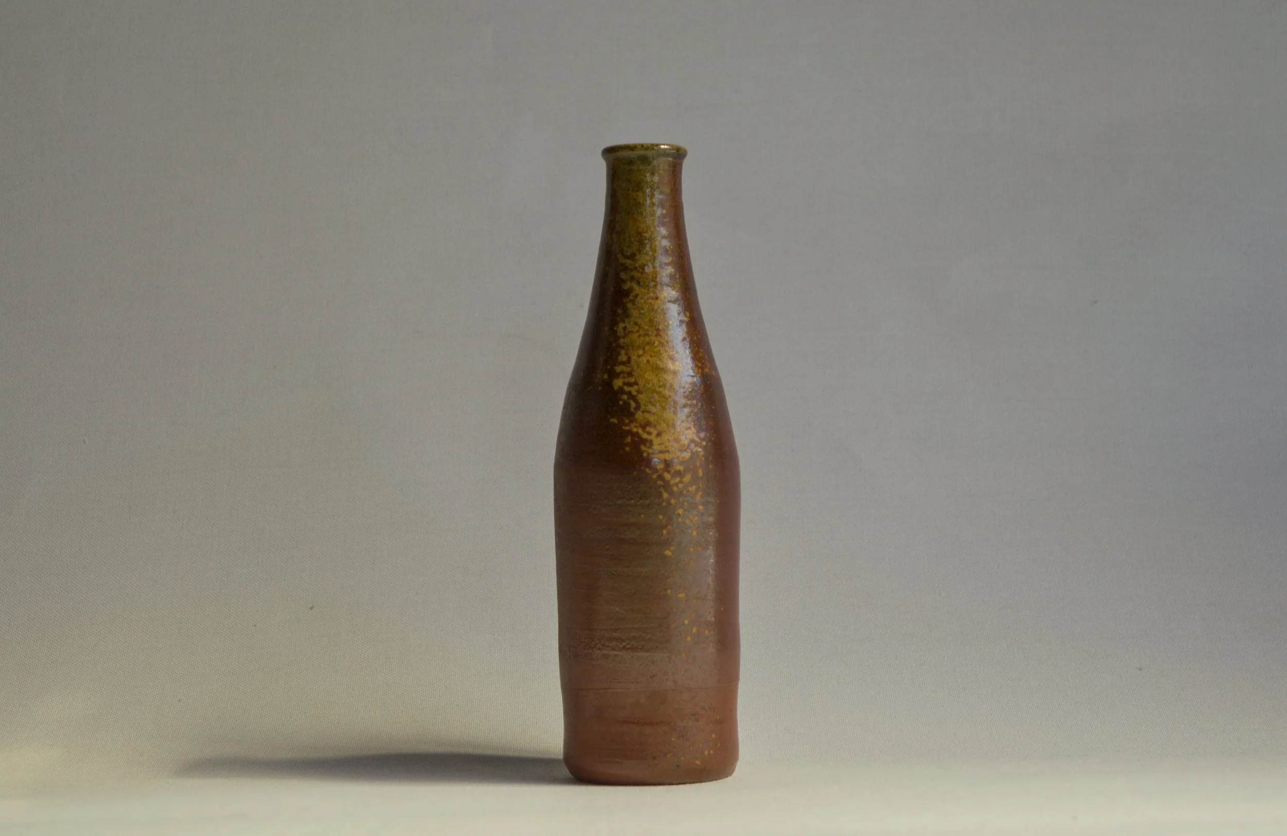 Bizenyaki Bottle | Bizen Clay Wood Fired in Bizen | 8"x2.5" | 2021