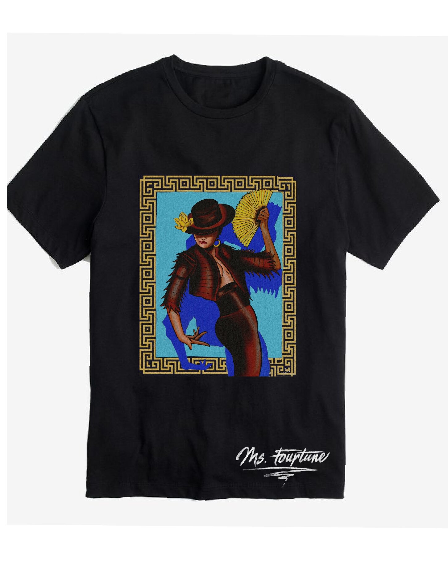 ‘La Señora Fourtuna” -T-shirt (Teal)