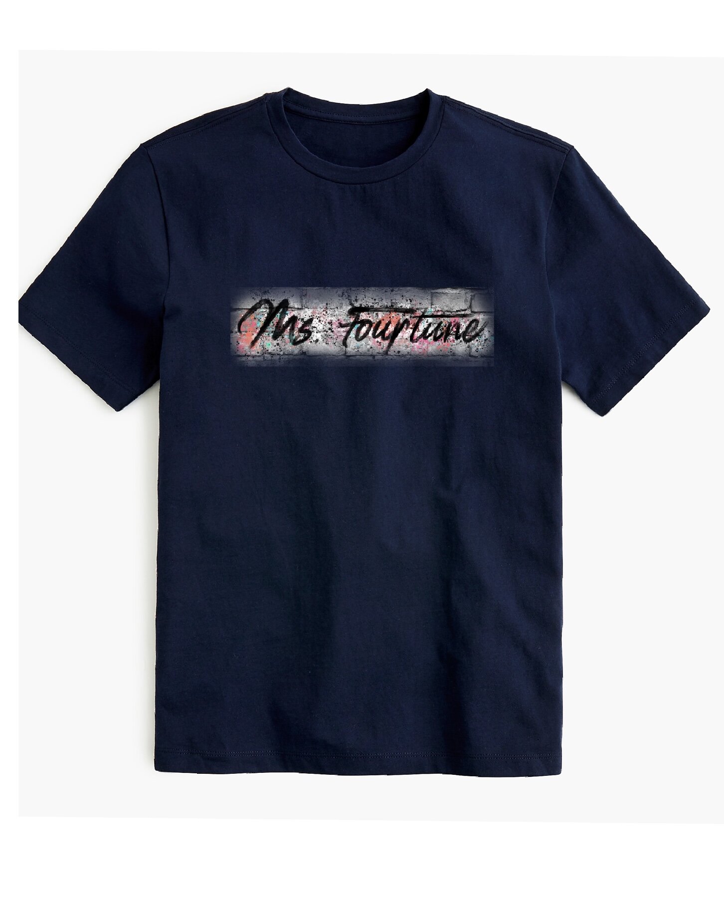 “Ms Fourtune” - Brick Logo Tee 