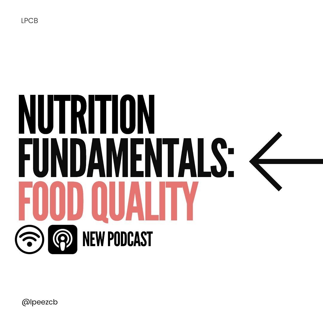 🥦Food quality is more than simply &ldquo;eating clean&rdquo;

I tried to condensce a lot of key concepts about food quality into a sub 40 minute podcast. Task was not easy but we got it done team 🙌

🔈Give it a listen on apple podcast, spotify, dee