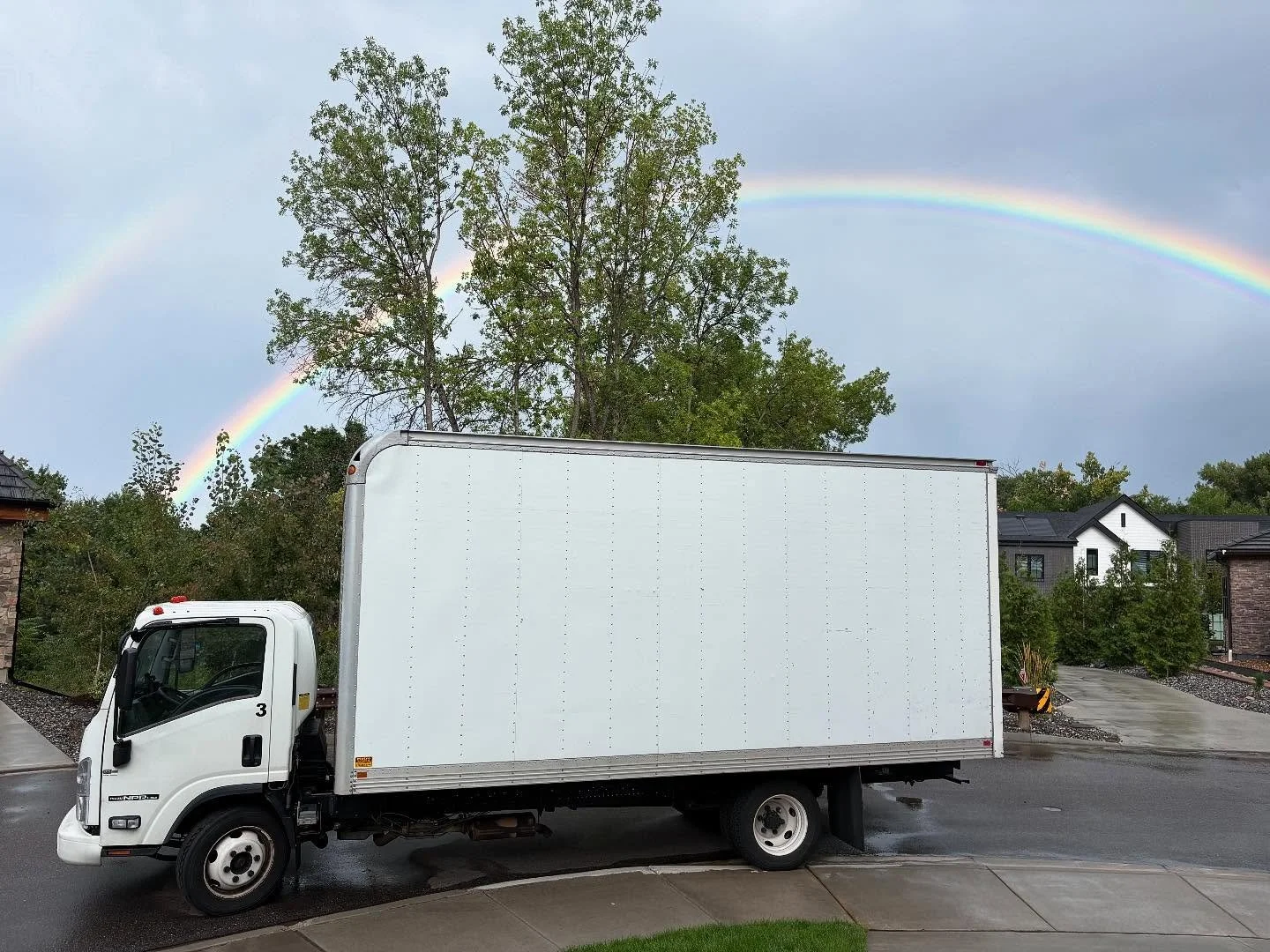 Today was hard, but double rainbow!
