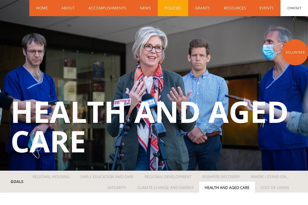 Helen Haines, Health and Aged Care