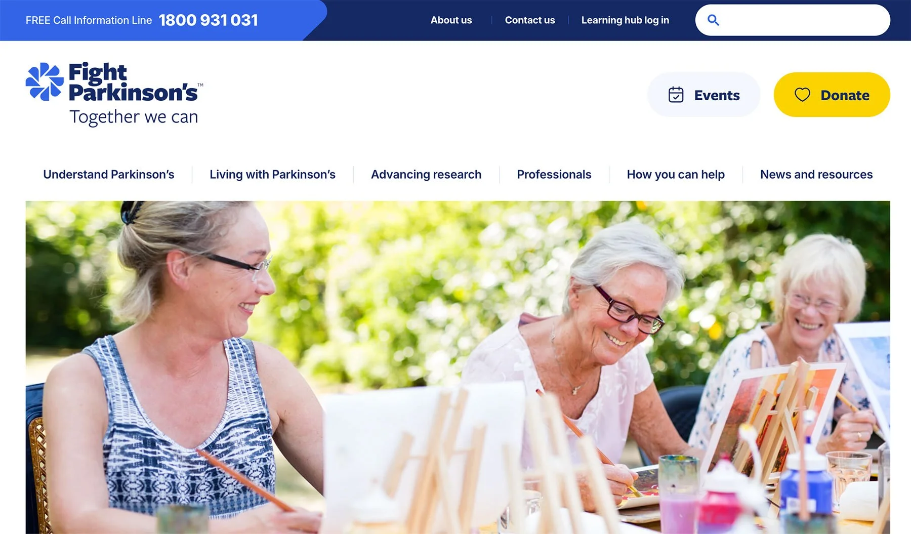 Fight Parkinson's WordPress Website