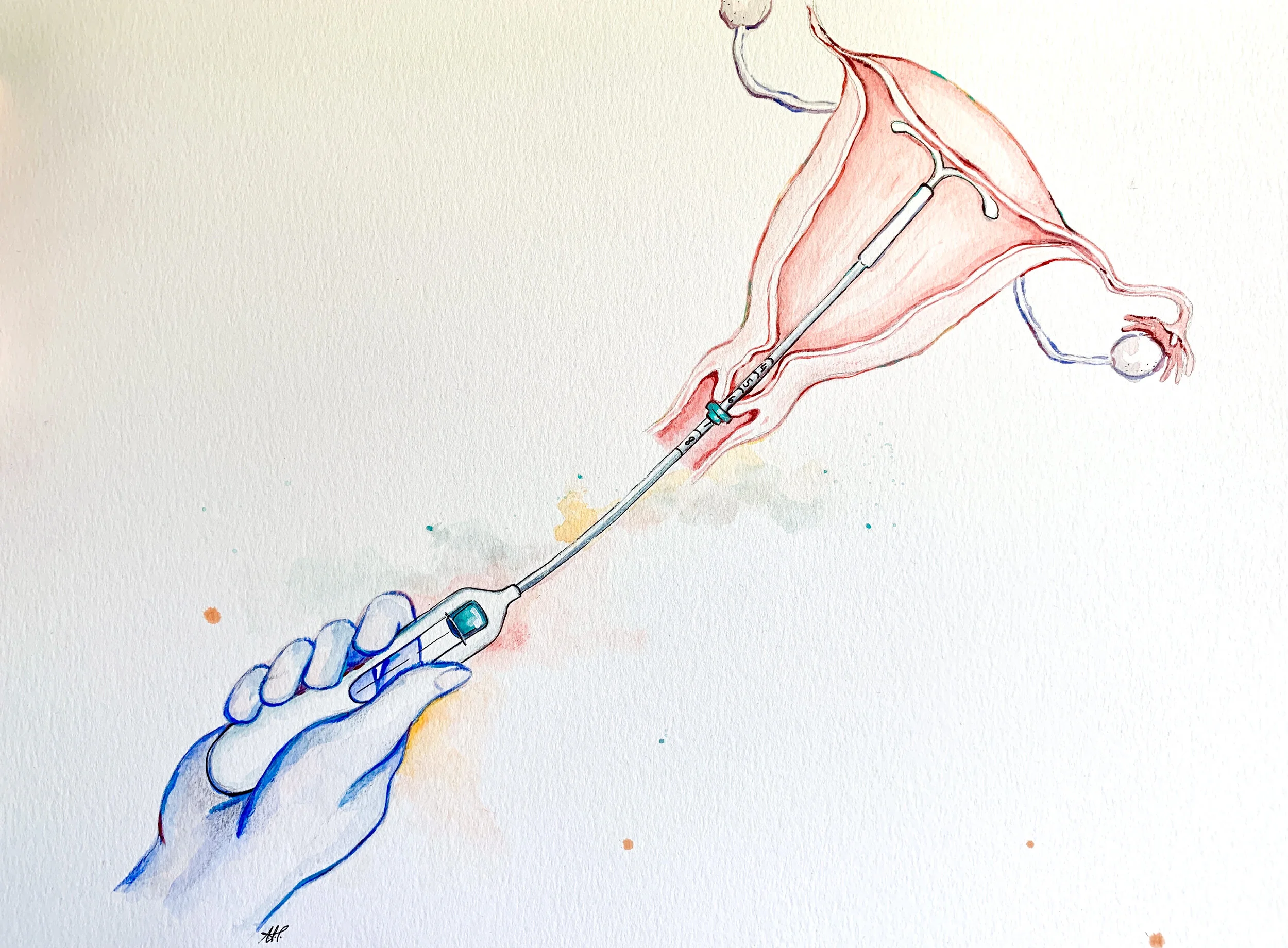 on my time (11 x 14 watercolor on paper - original available)