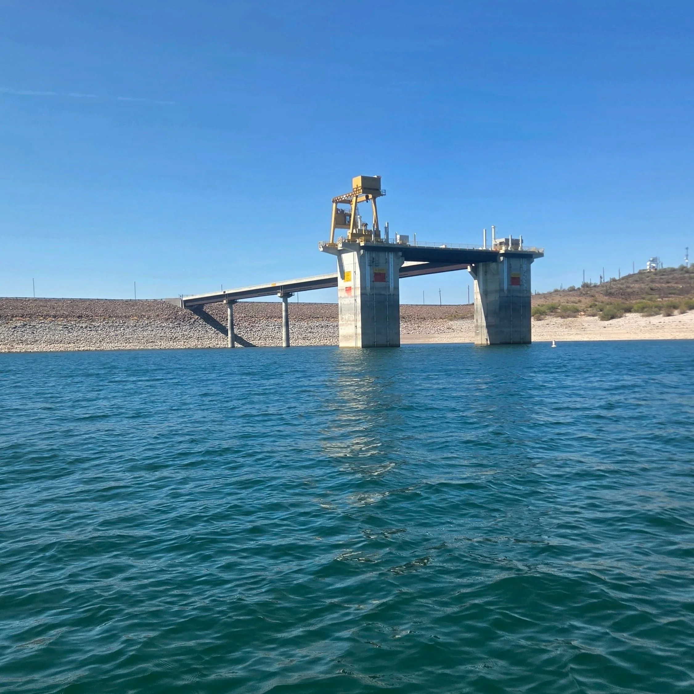 A dam on the lake