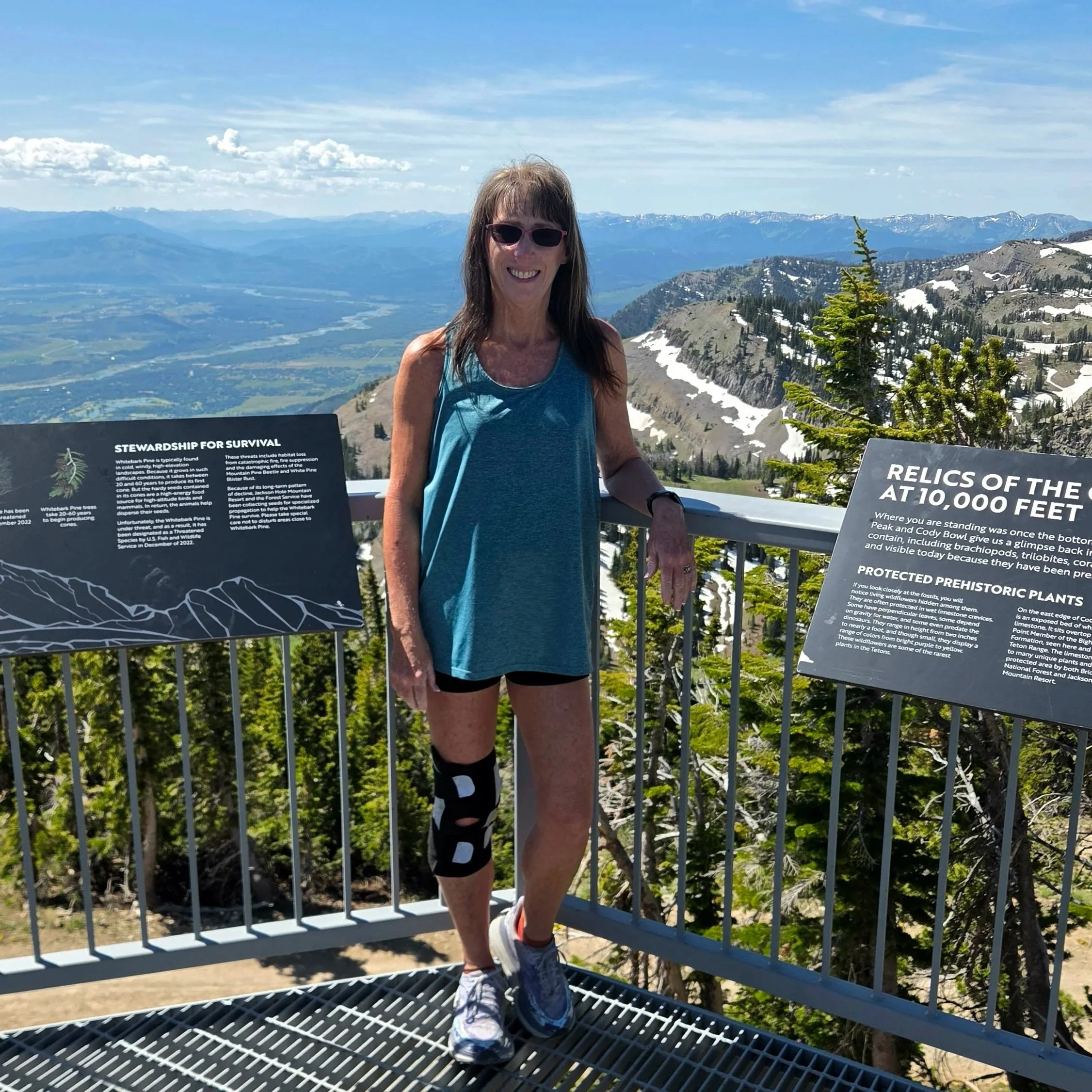 On top of majestic mountains near Jackson Hole, Wyoming