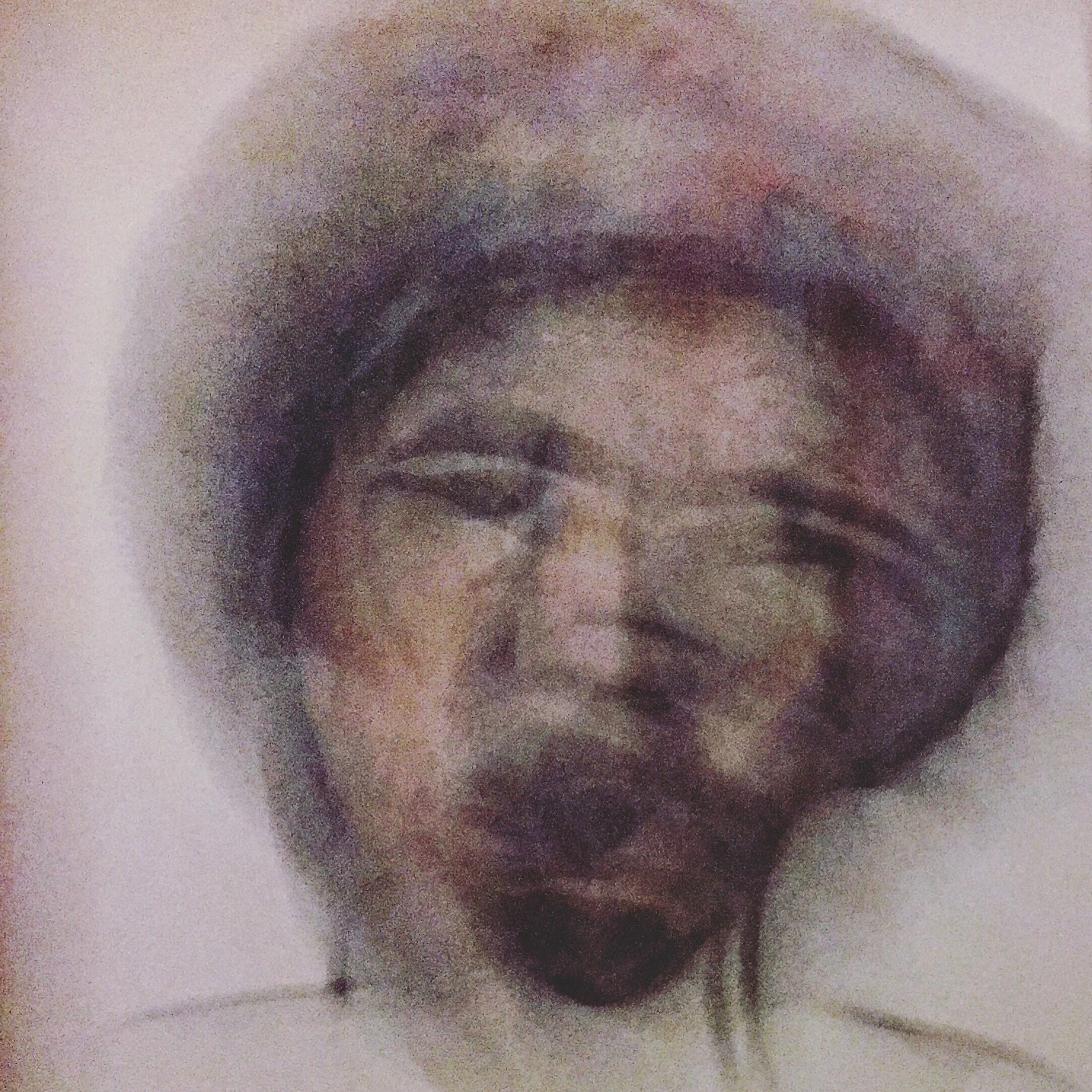 when boundaries are enforced: persistence, manipulated acrylic print, 8 in. x 8 in., 2019.