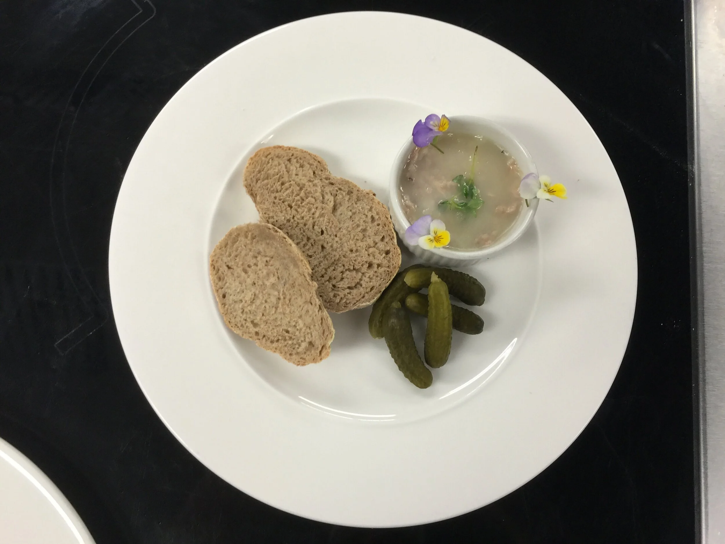 Rillette de Lapin with Fresh Baked Rye