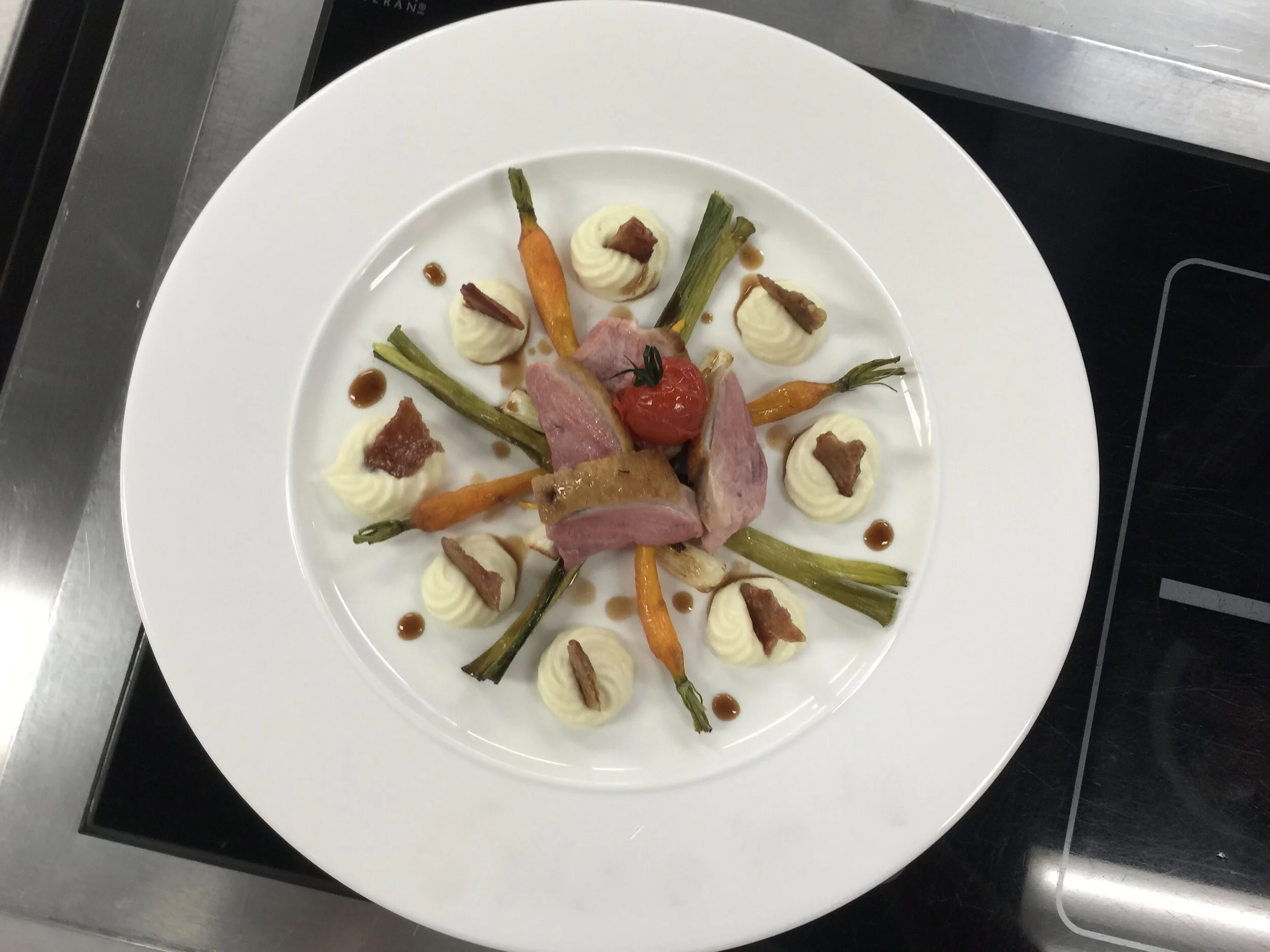 Roast Duck with Celeriac Puree