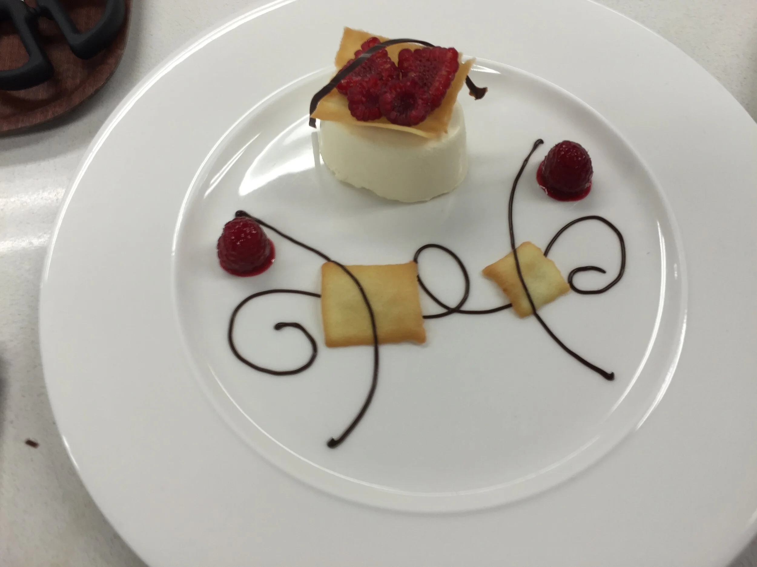 White Chocolate and Raspberry Mini Entremet
