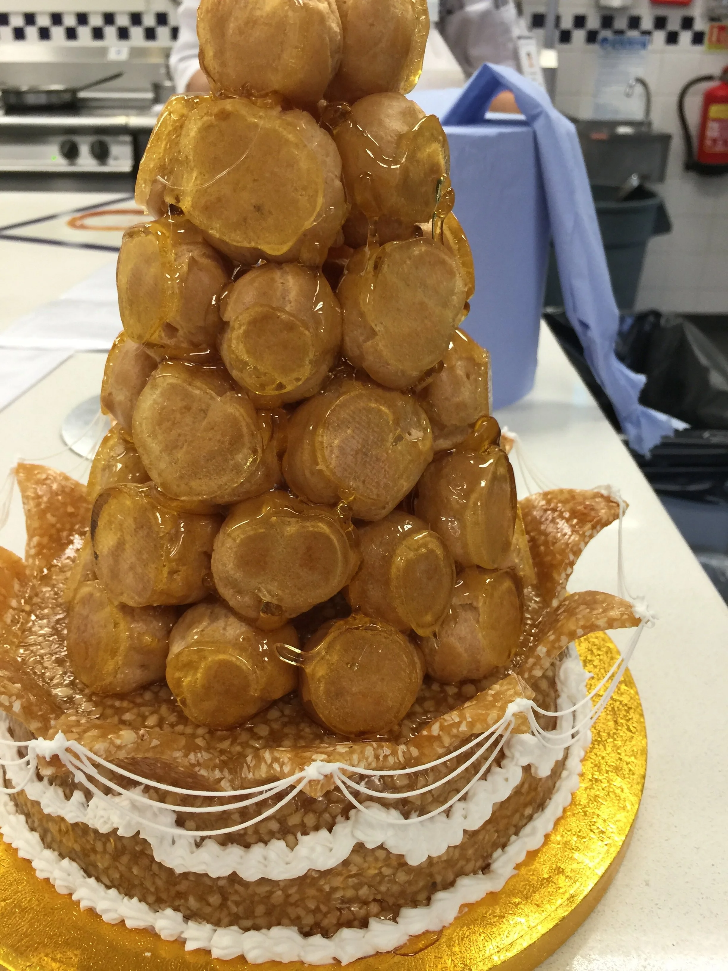 Classic Croquembouche with Drop Piping