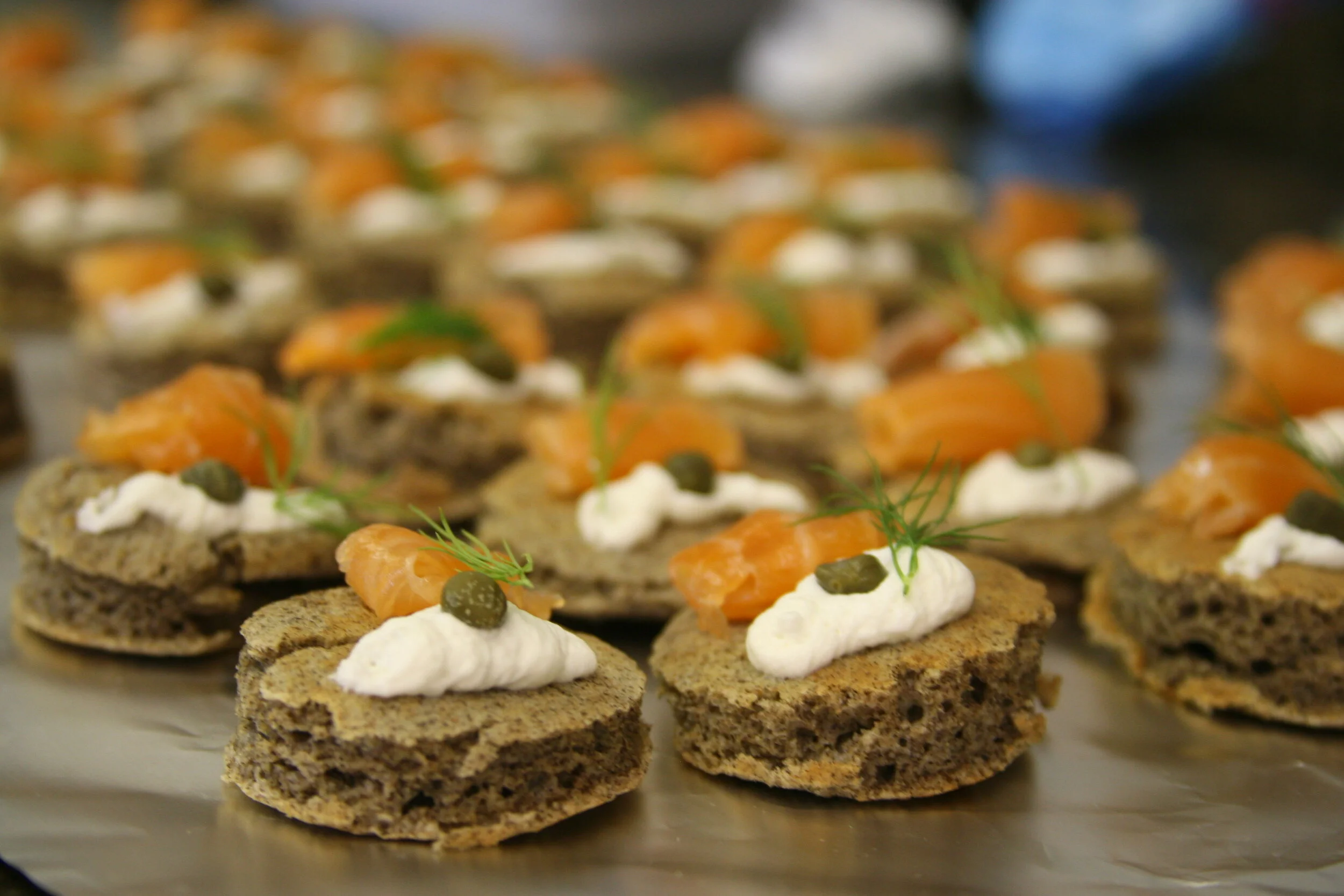 Blini with Home-Cured Salmon