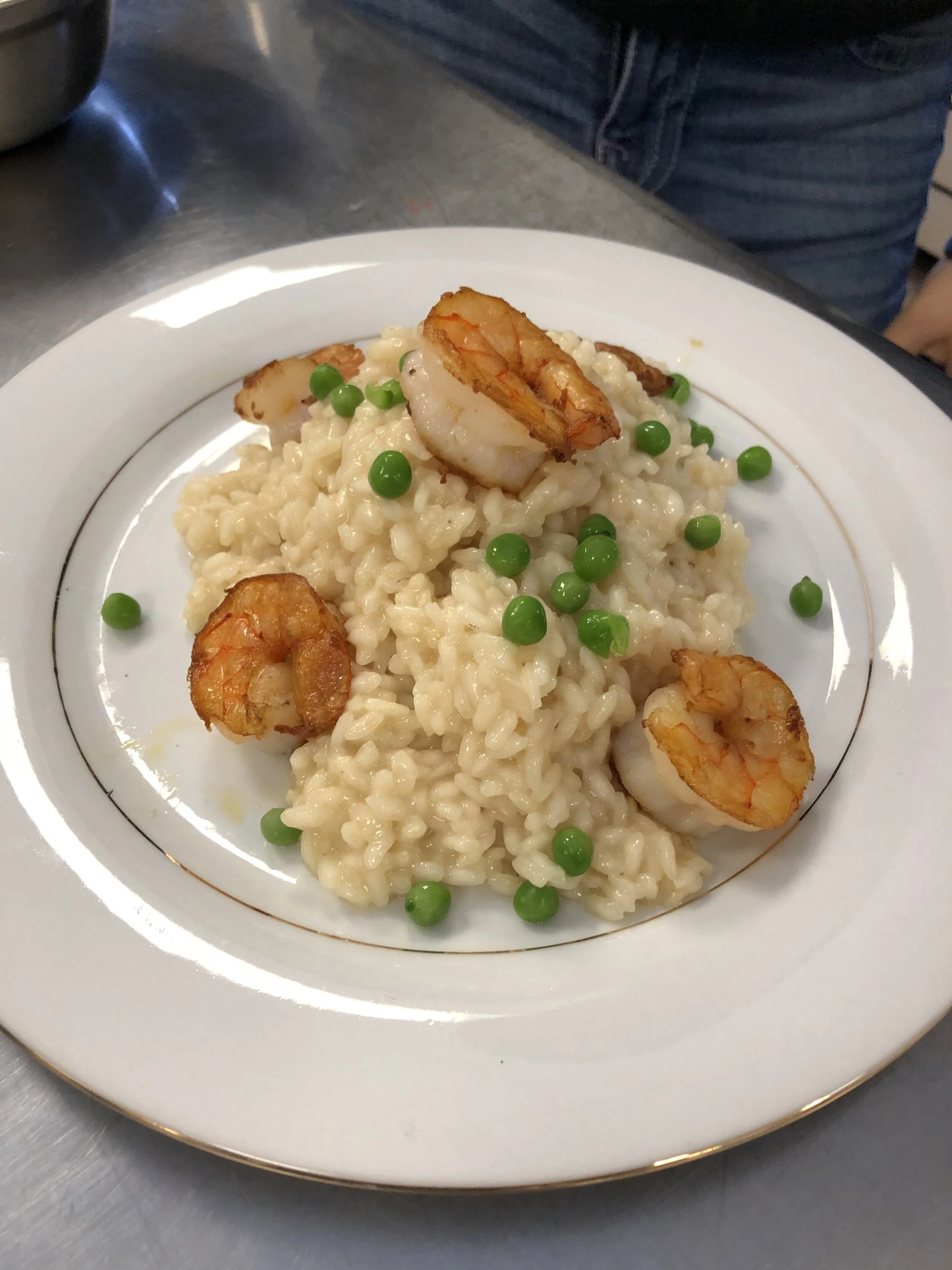 Shrimp and Pea Risotto