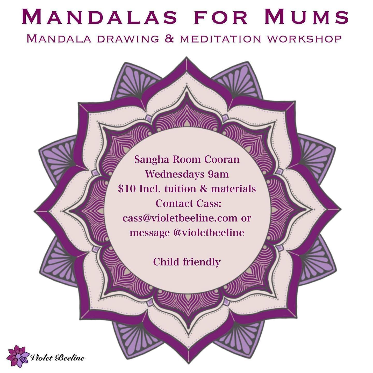 ~ EXCITING NEWS ~ I&rsquo;m SO happy to be able to announce, on International Women&rsquo;s Day no less, that I will be running Mandalas for Mums workshops every Wednesday at 9am as of the 17th of March in Cooran. 

I want to create a space for mums 