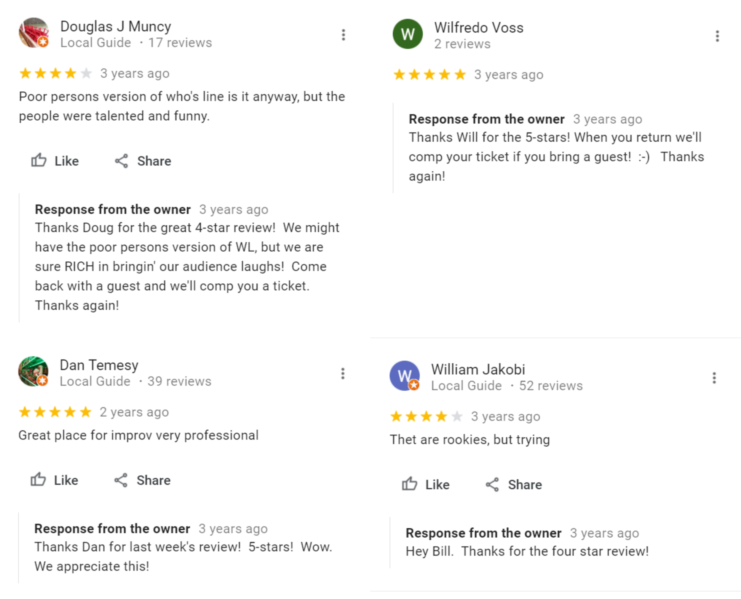 When Owners Reply to Reviews — Review Party Dot Com