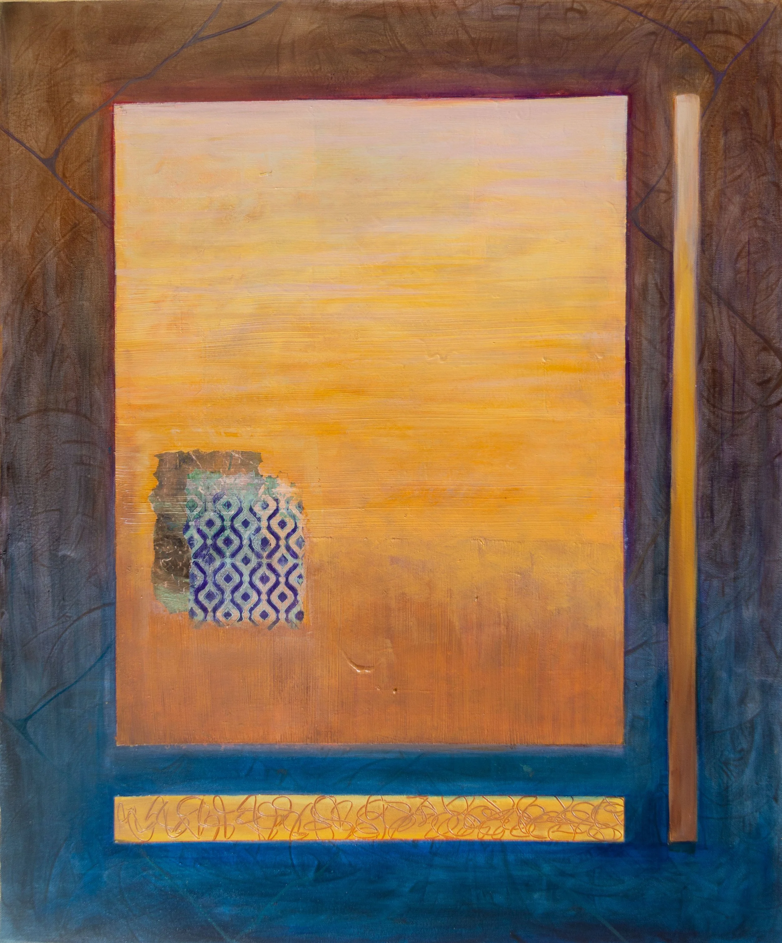 I am Worthy, 2026. Mixed Media on Canvas - 76 x 91cm 