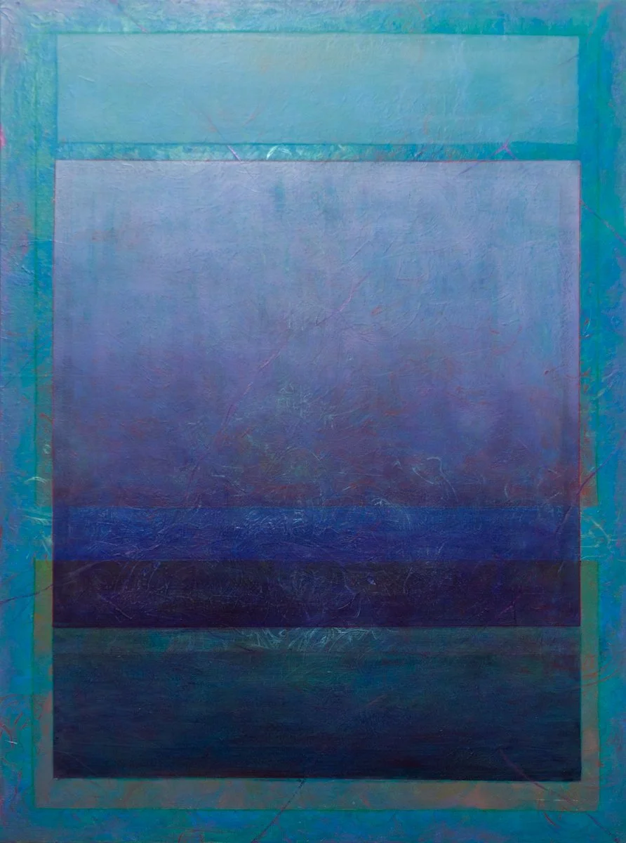 Ascent from Violet. 2026. Acrylic on Linen - 90 x 120cm