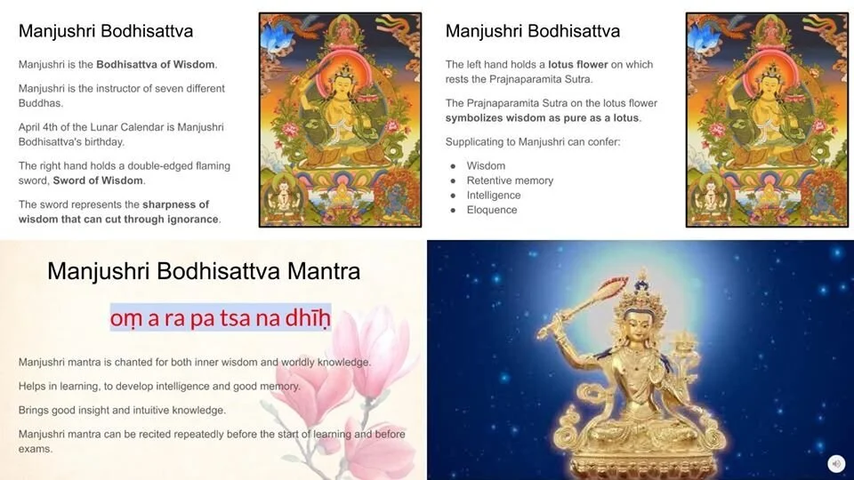 Omni Youths Learning About Manjushri Bodhisattva