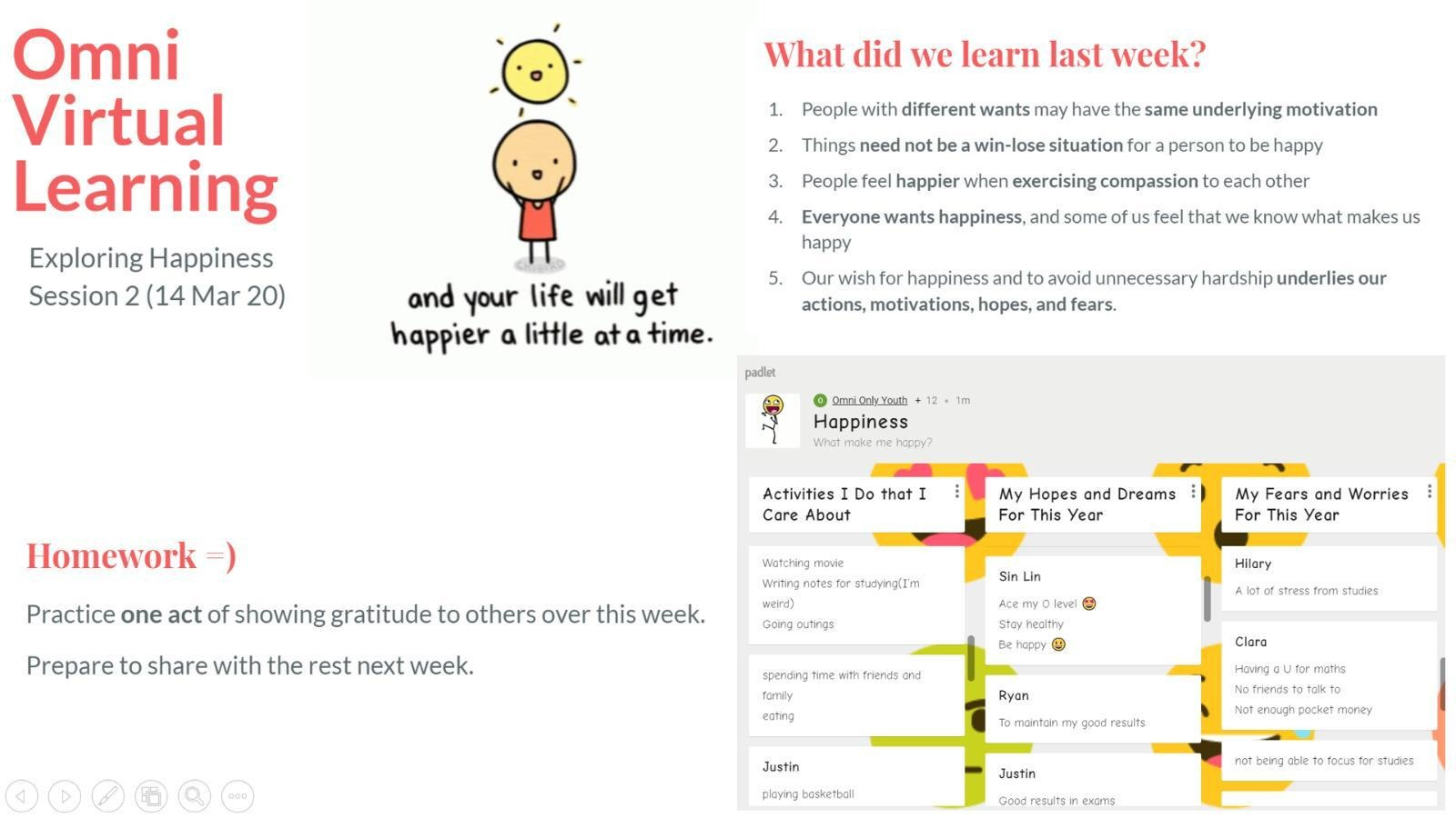 Omni’s First Virtual Lesson