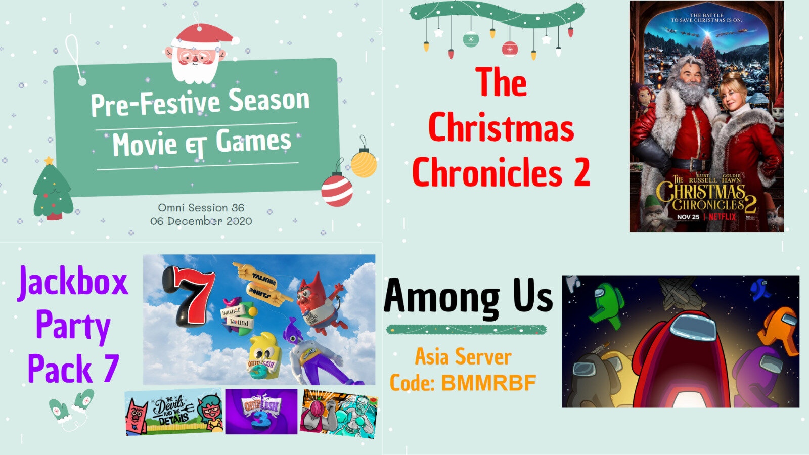 Pre-Festive Season Movie &amp; Games