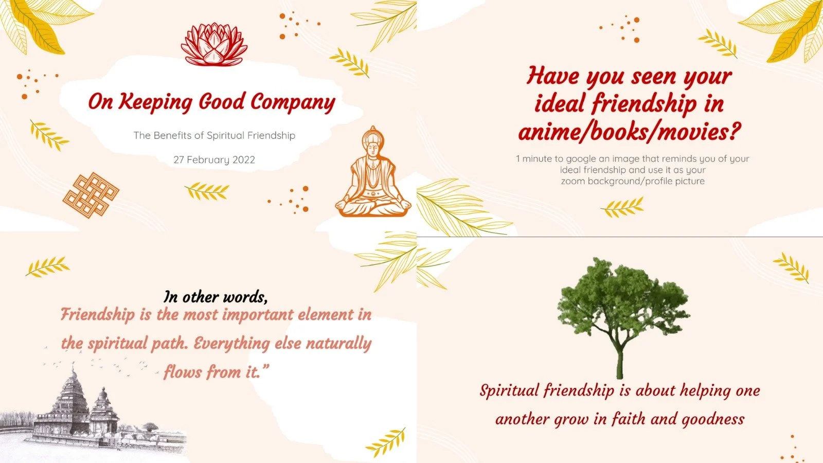 Sec 1-4: On Keeping Good Company