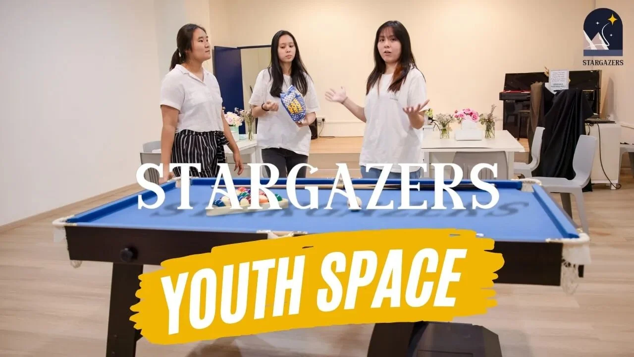 Follow Stargazers youths Glacier, Jess and Liming as they explore our new Youth Space! - Linkinbio!
Launched in Nov 2022, the Youth Space is a dedicated facility for the growing youth community of BW Monastery, also known as Stargazers. It is the &q
