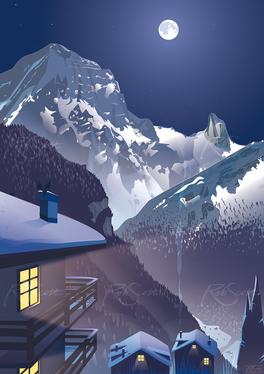 Le Grand Muveran Pleine Lune