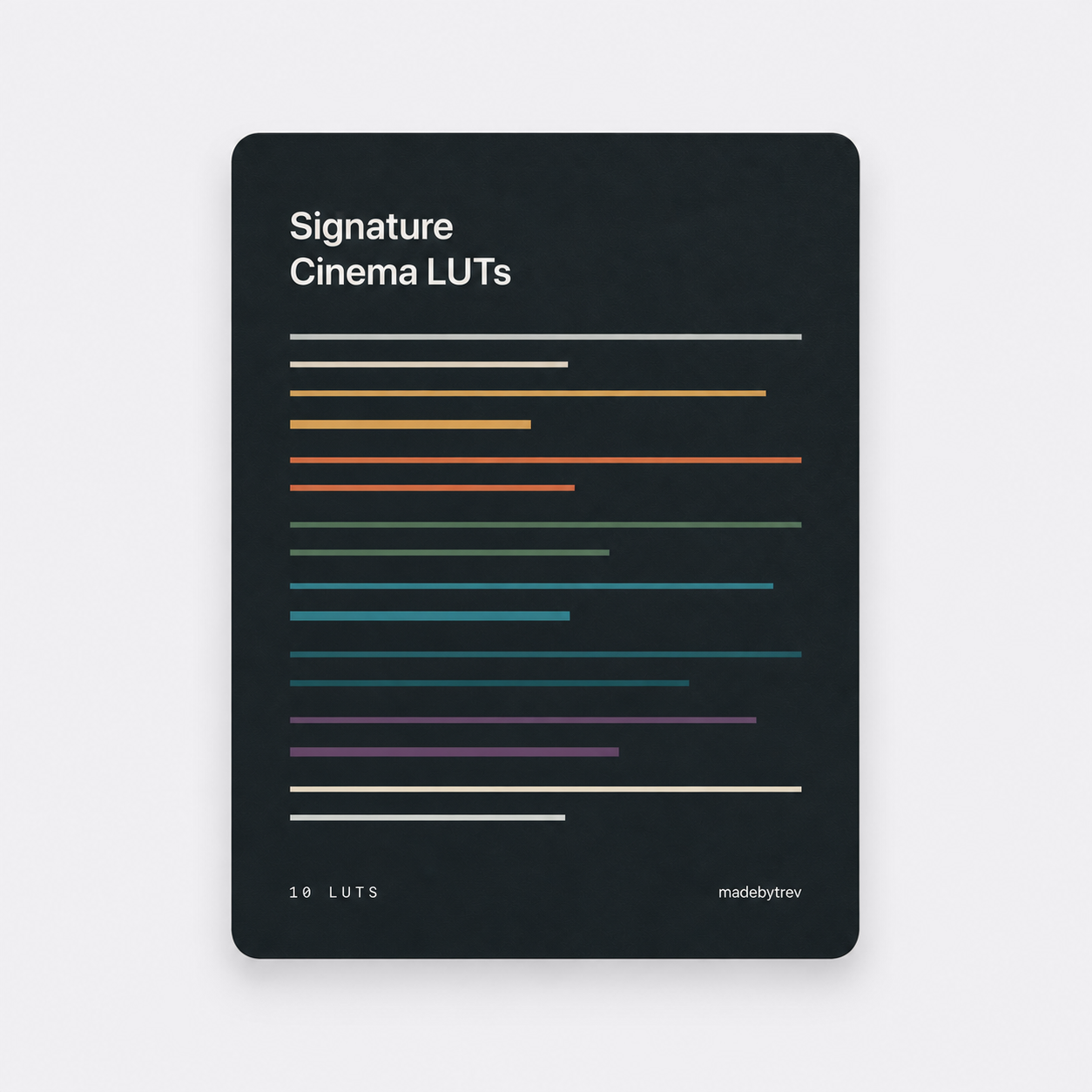 Signature Cinema LUT Collection
