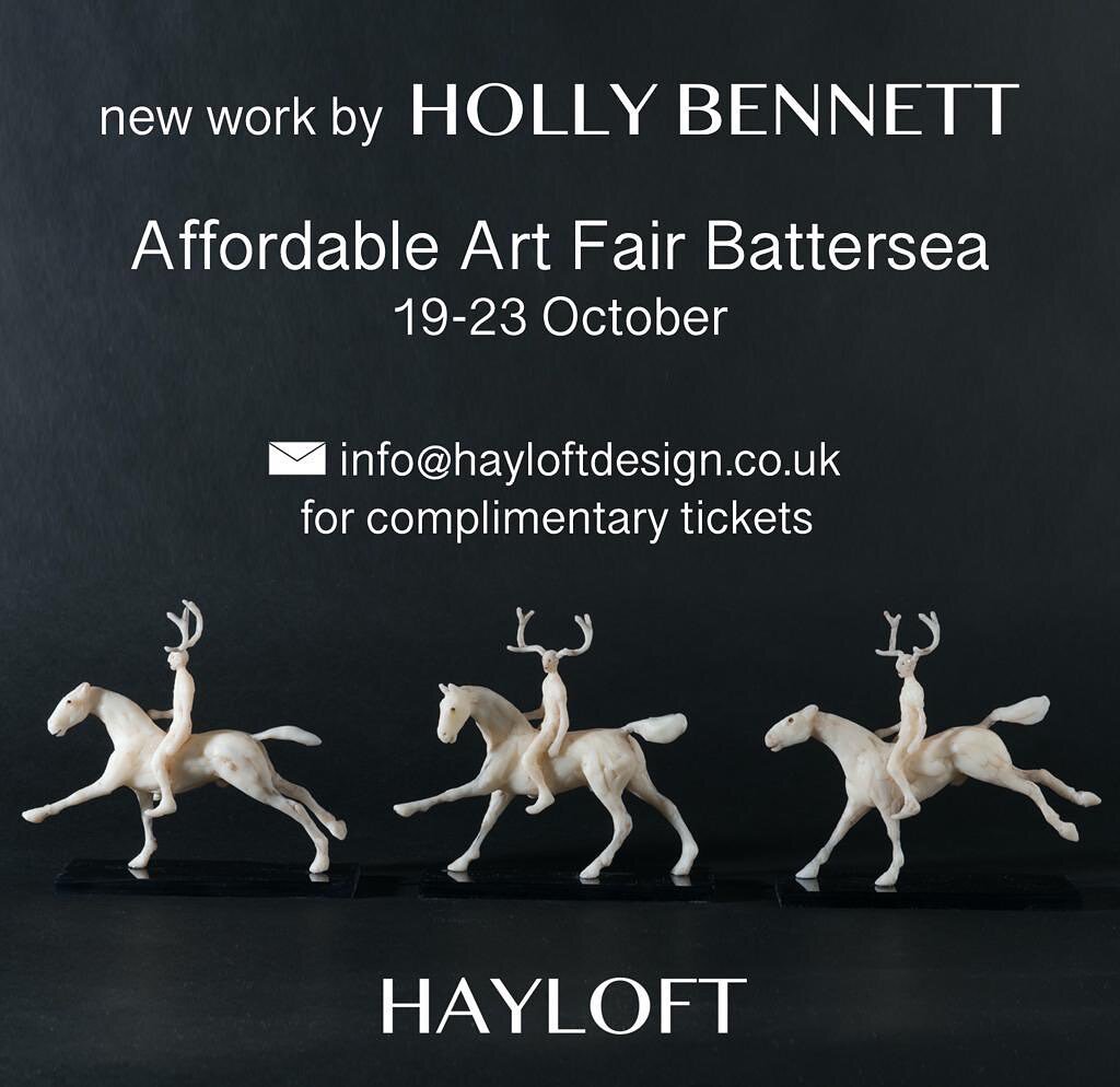 I am delighted to be showing with @hay.loft.design at The Affordable Art Fair in Battersea next week!  Running from Thursday 20th to Sunday 23rd of October, do go and have a look.
Hayloft Gallery have some free tickets for supporters at:

https://the