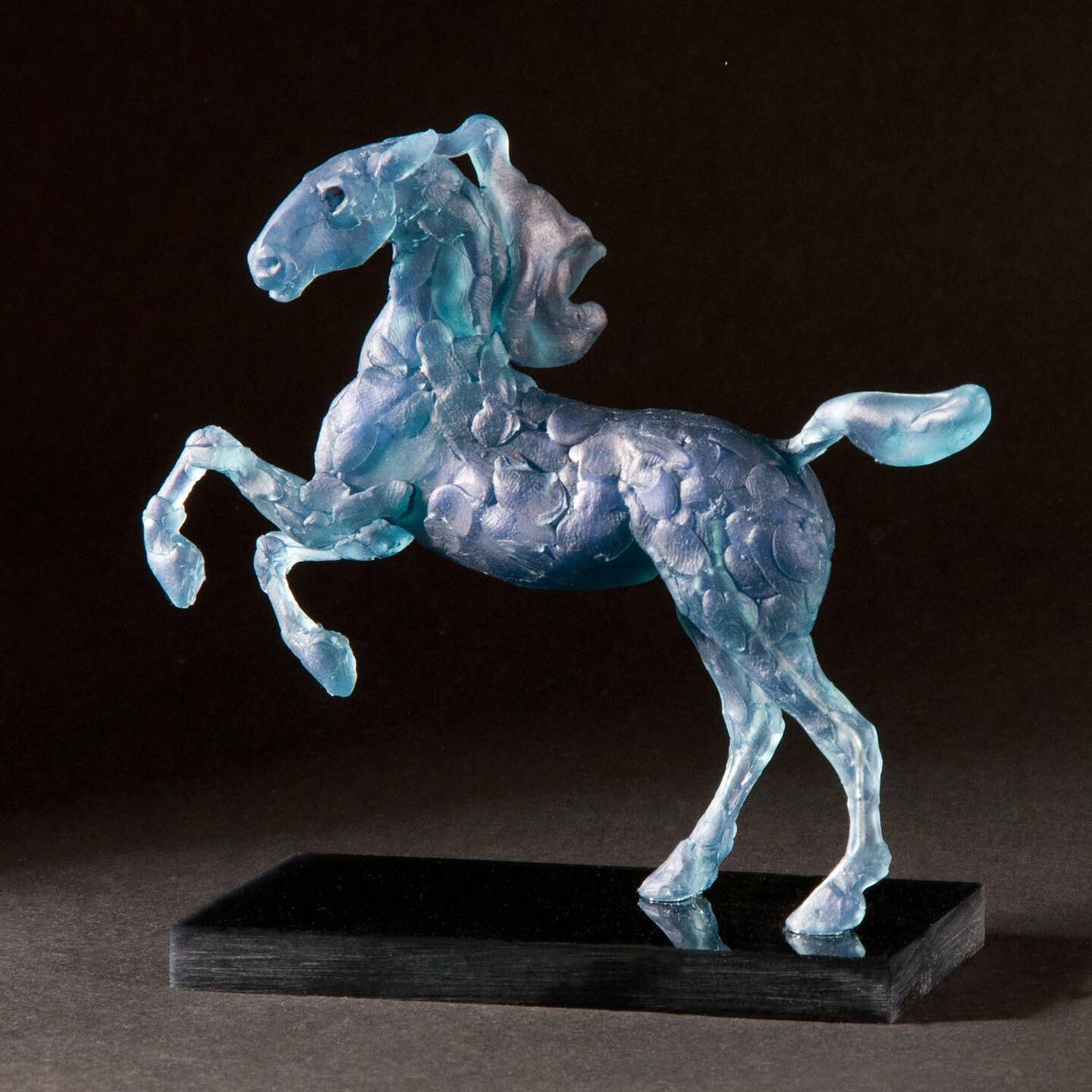 To complete the series, here is the Blue Roan Horse. It is 14cm x 13cm x 6.5cm, and made of a beautiful British eco-resin. More details are on my website.
 
#somersetbusiness #creativebath #artfinder #madebyhands #designermakers #handmadeintheuk #art