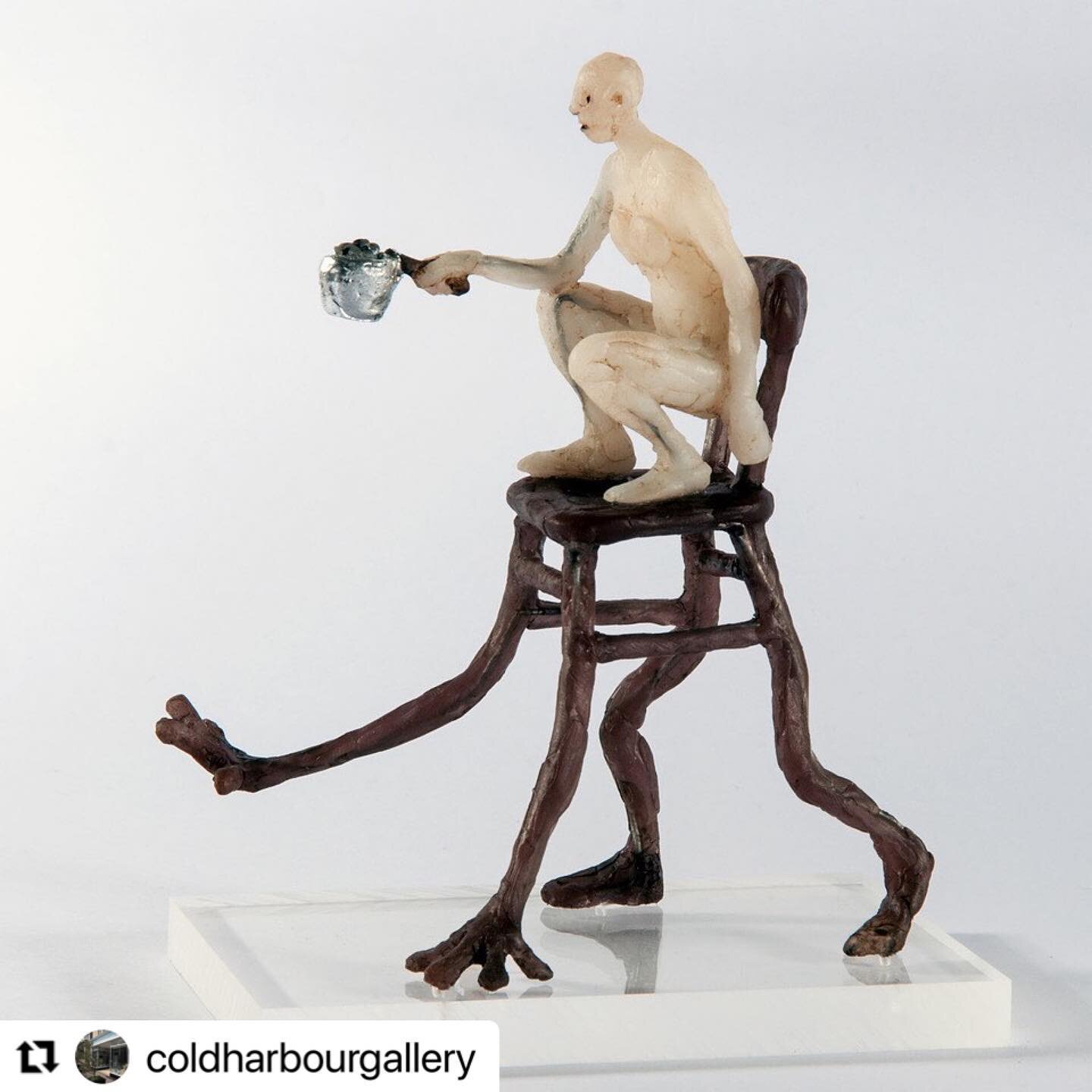 #Repost @coldharbourgallery with @use.repost
I am really pleased to be showing my Chair Rider pair with the lovely Coldharbour Gallery in Bristol.
・・・
Did you see our earlier post in the week introducing a new little Eco-resin sculpture by Holly Benn