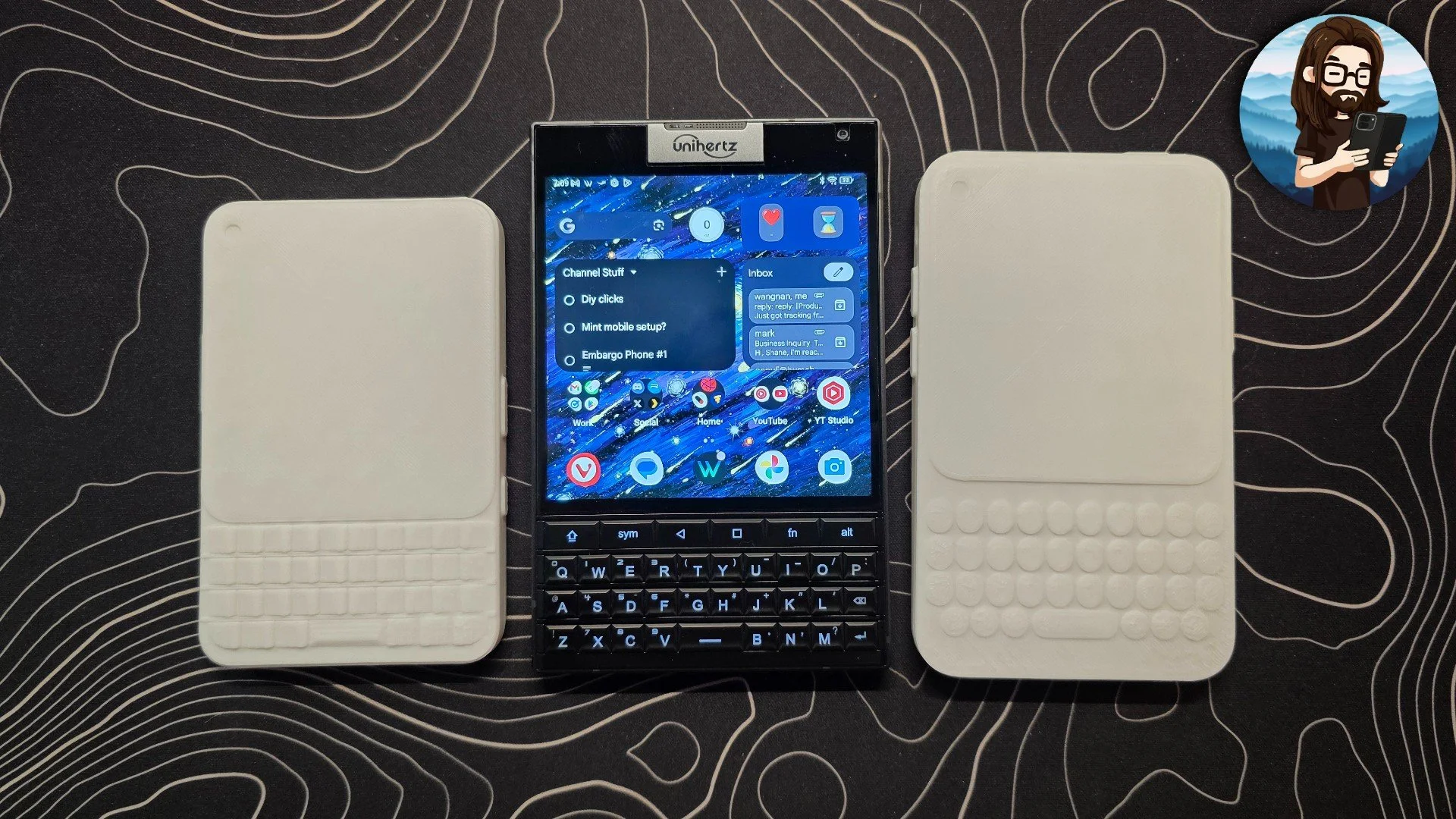 Unihertz Titan 2 and Clicks Communicator Design Comparison