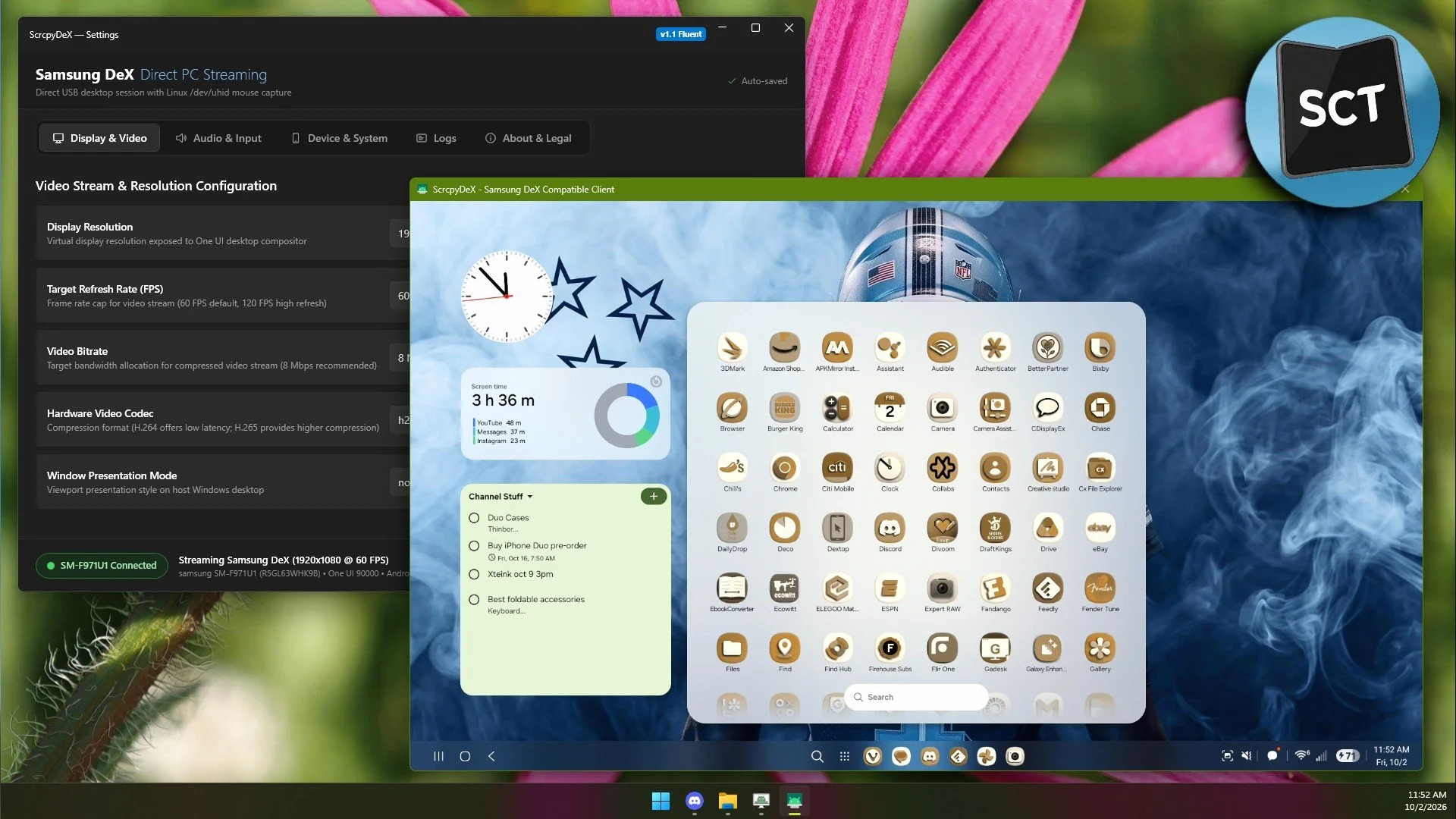 Run Samsung DeX inside Windows Again With This Program