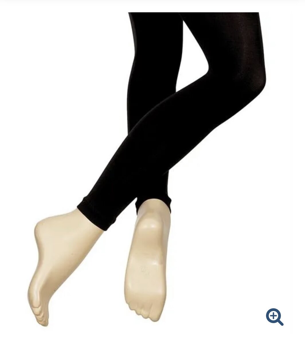 Black Footless Tights — The Dance Academy