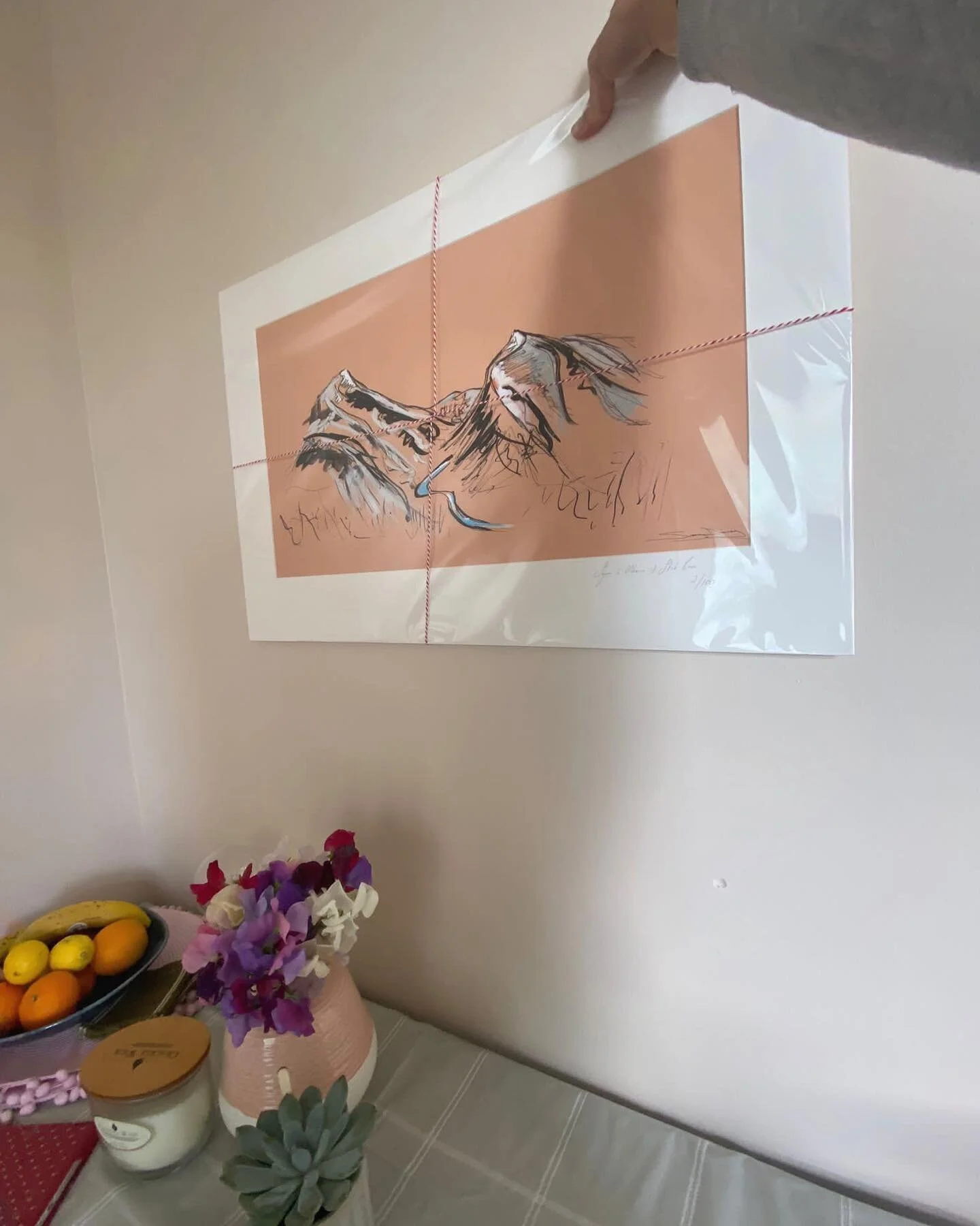 Filled with joy to see my work looking so cool in other peoples homes and being loved! 
Falling into the right places 💓#faith

Can&rsquo;t wait to see it hanging about in other homes in Lochaber &amp; much further a field for sure!&hellip;.yikes thi