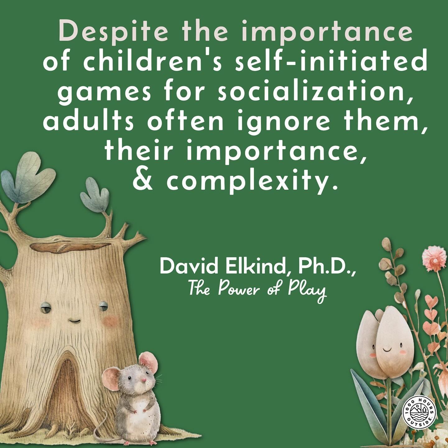 &hearts;️

A good little reminder

#1000hoursoutside #davidelkind #thepowerofplay