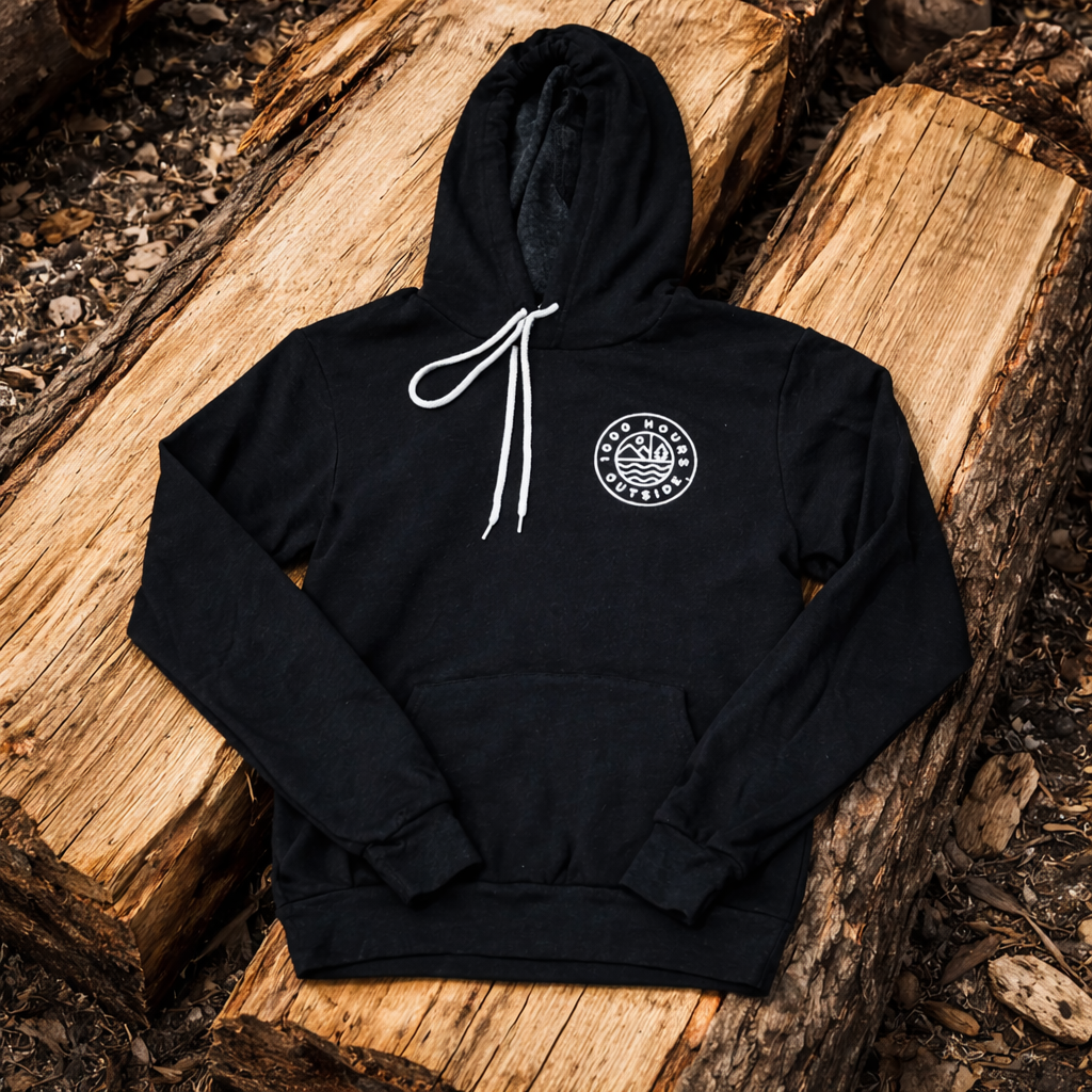 Adult 1000 Hours Outside Logo Hoodie