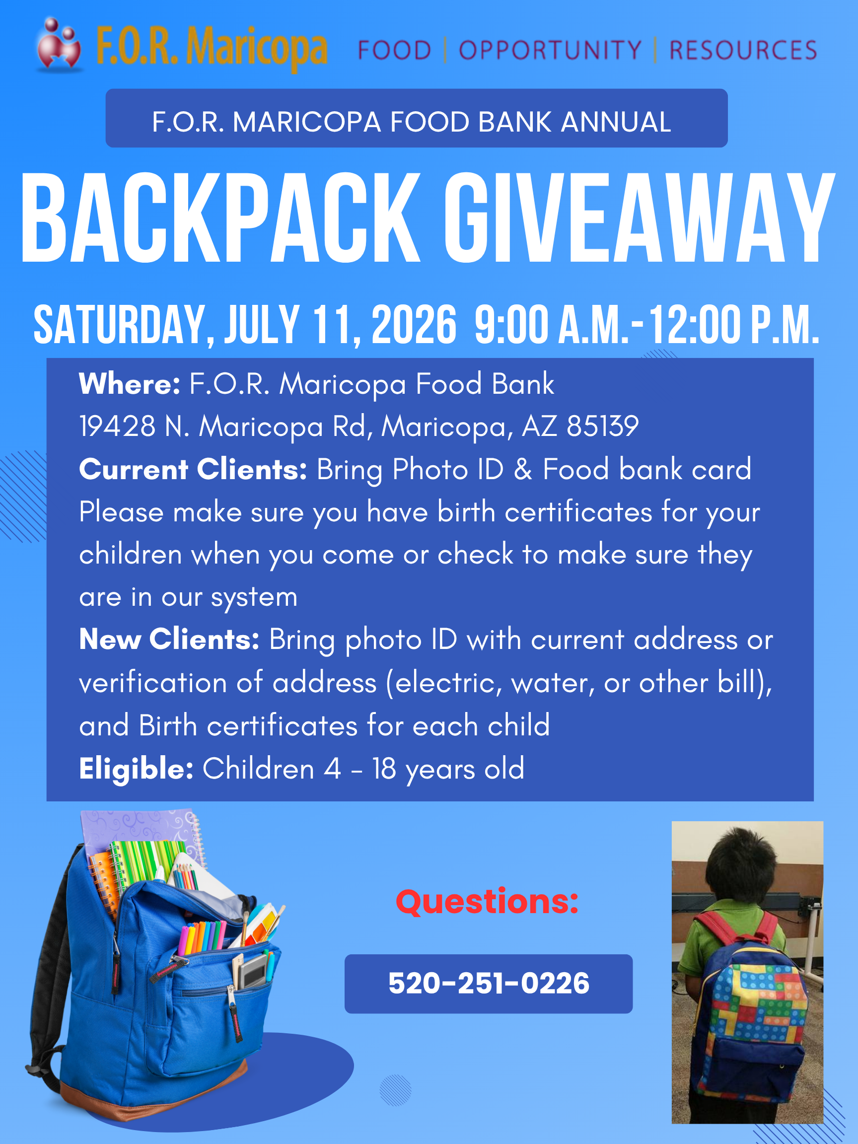 Backpack Giveaway