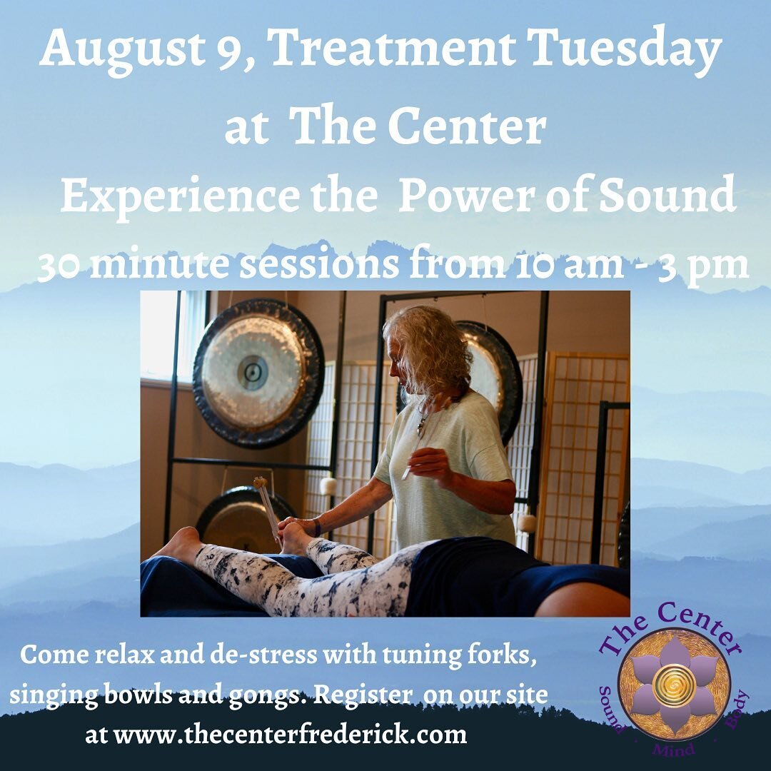 Treatment Tuesday tomorrow. Still a few spots left. Sign up for your session &hellip; link in bio. #soundtherapy#tuningforks#soundimmersion#soundhealing#sound#gongmeditations#soundmeditations#meditate#gongs#planetarygongs#acutonics#soundbath#meditati