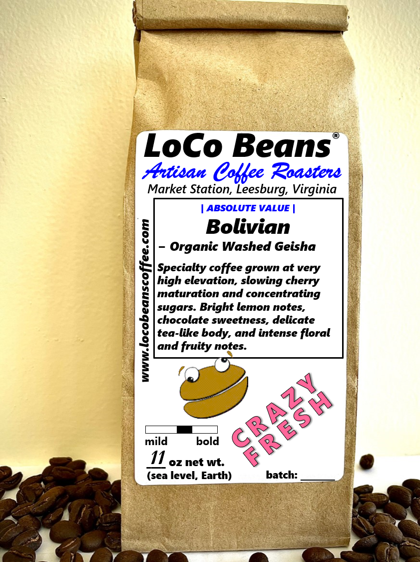 Bolivian Organic Washed Geisha, 11oz