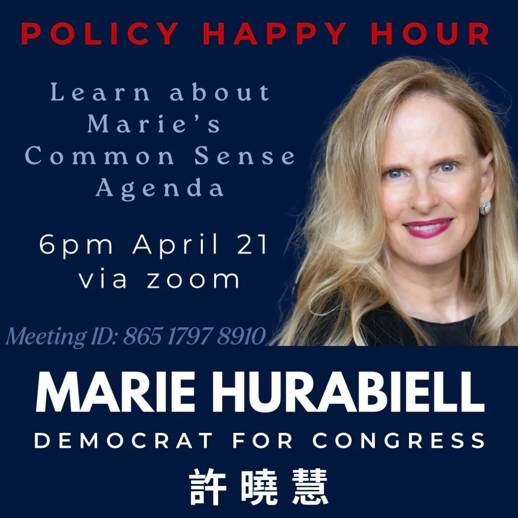 Join me for a Policy Happy Hour on Tuesday to learn more about my Common Sense plan!